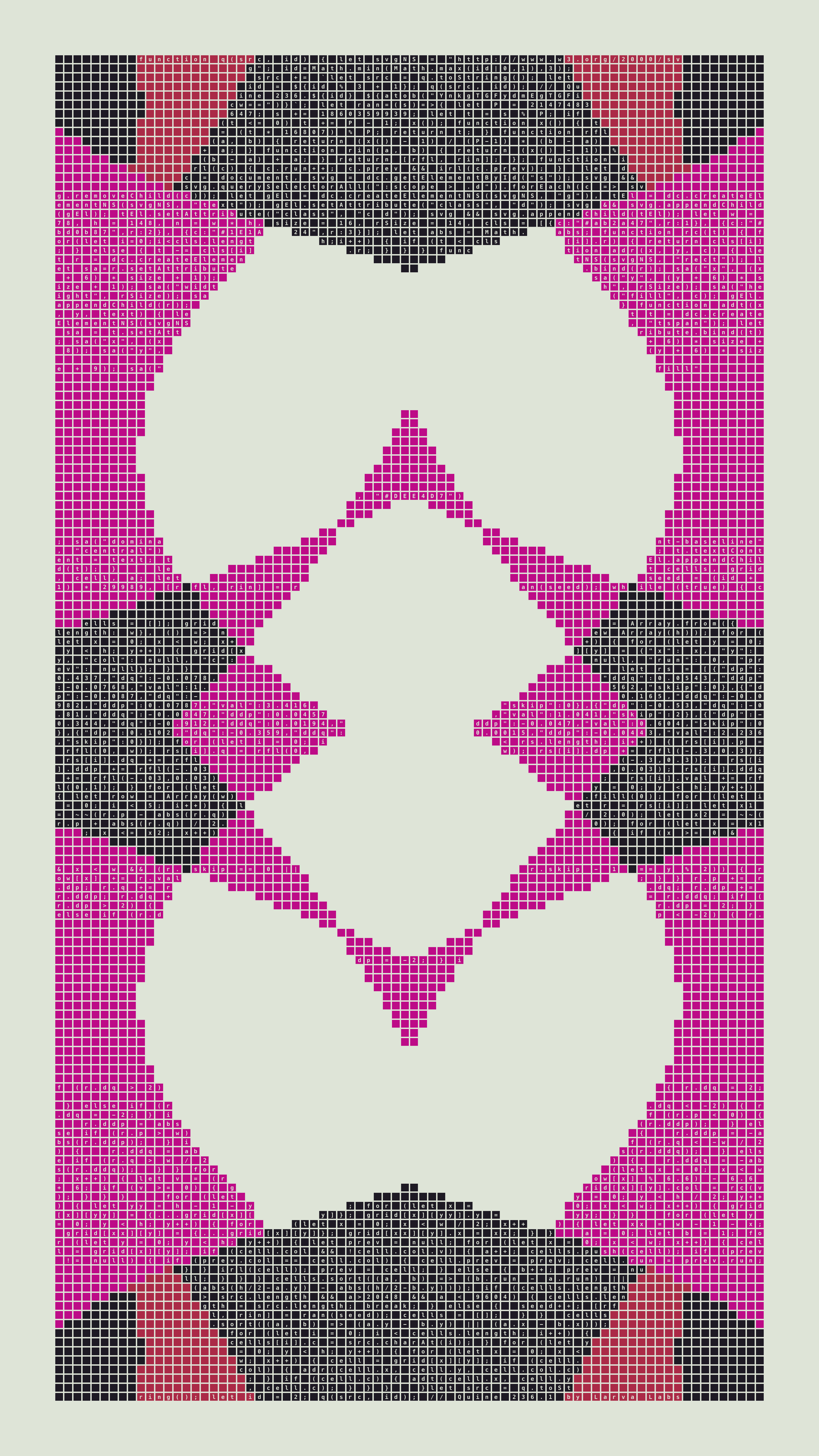 Quine #236 — Generation 1 (poster)