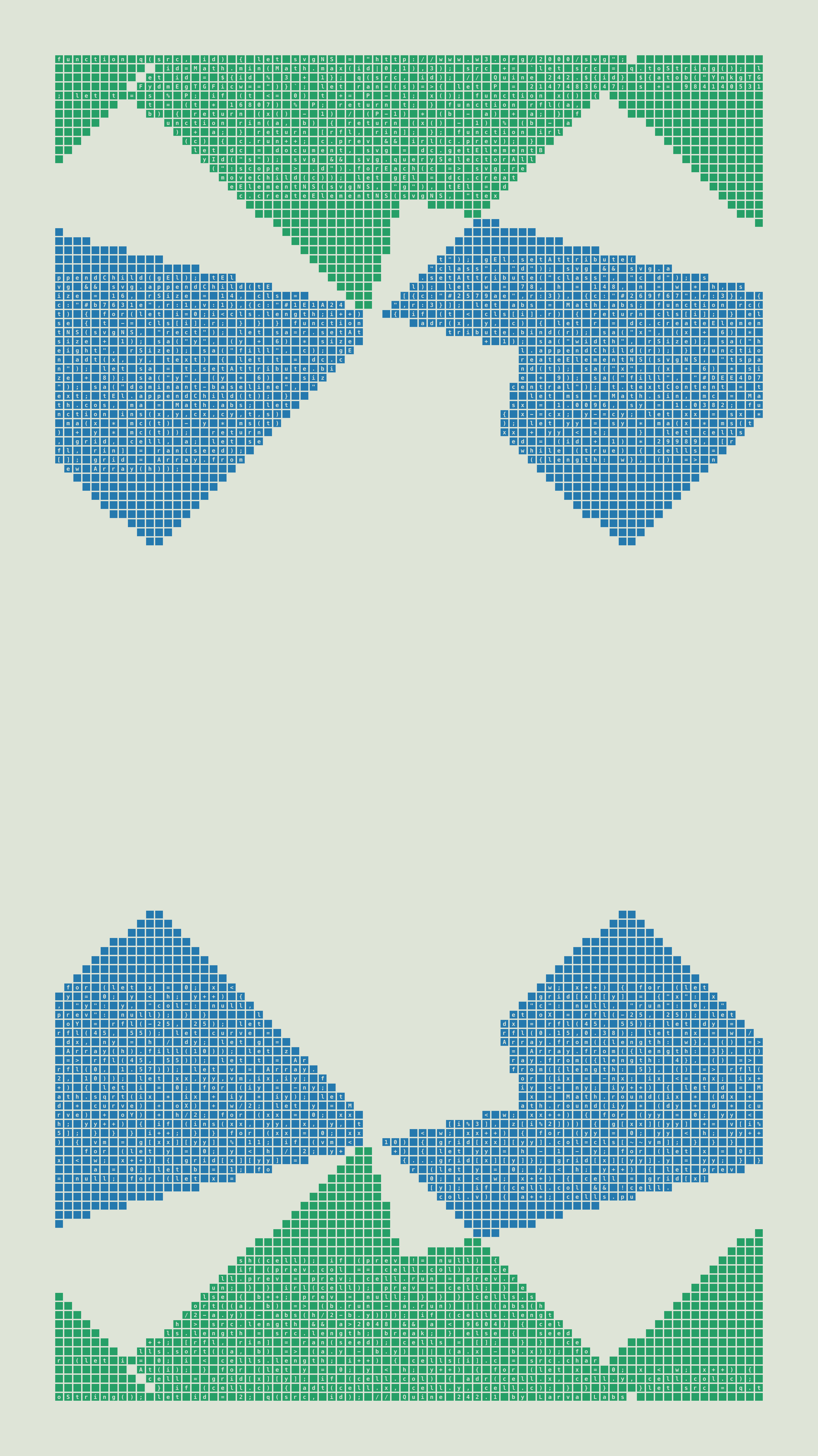 Quine #242 — Generation 1 (poster)