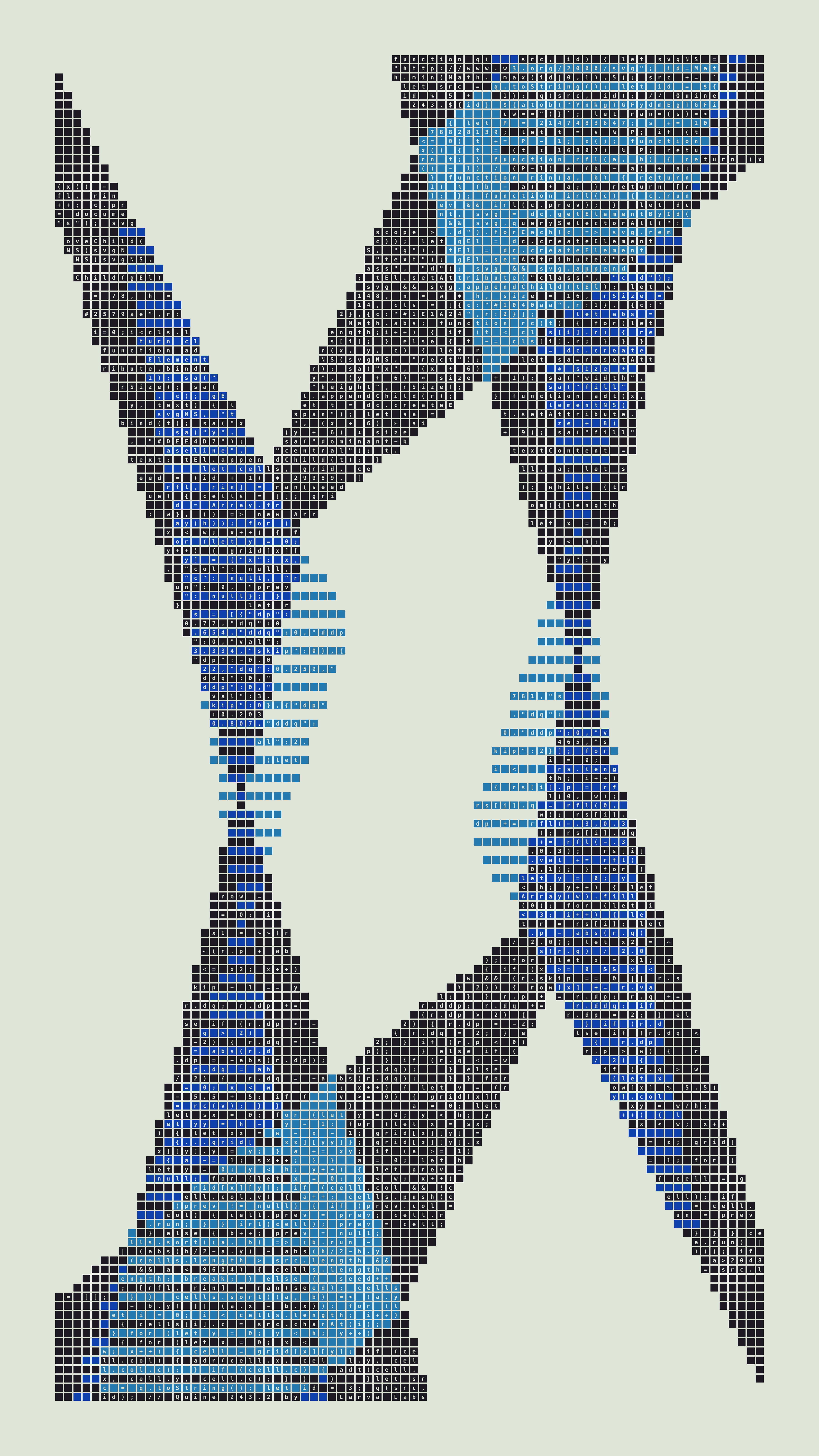 Quine #243 — Generation 2 (poster)