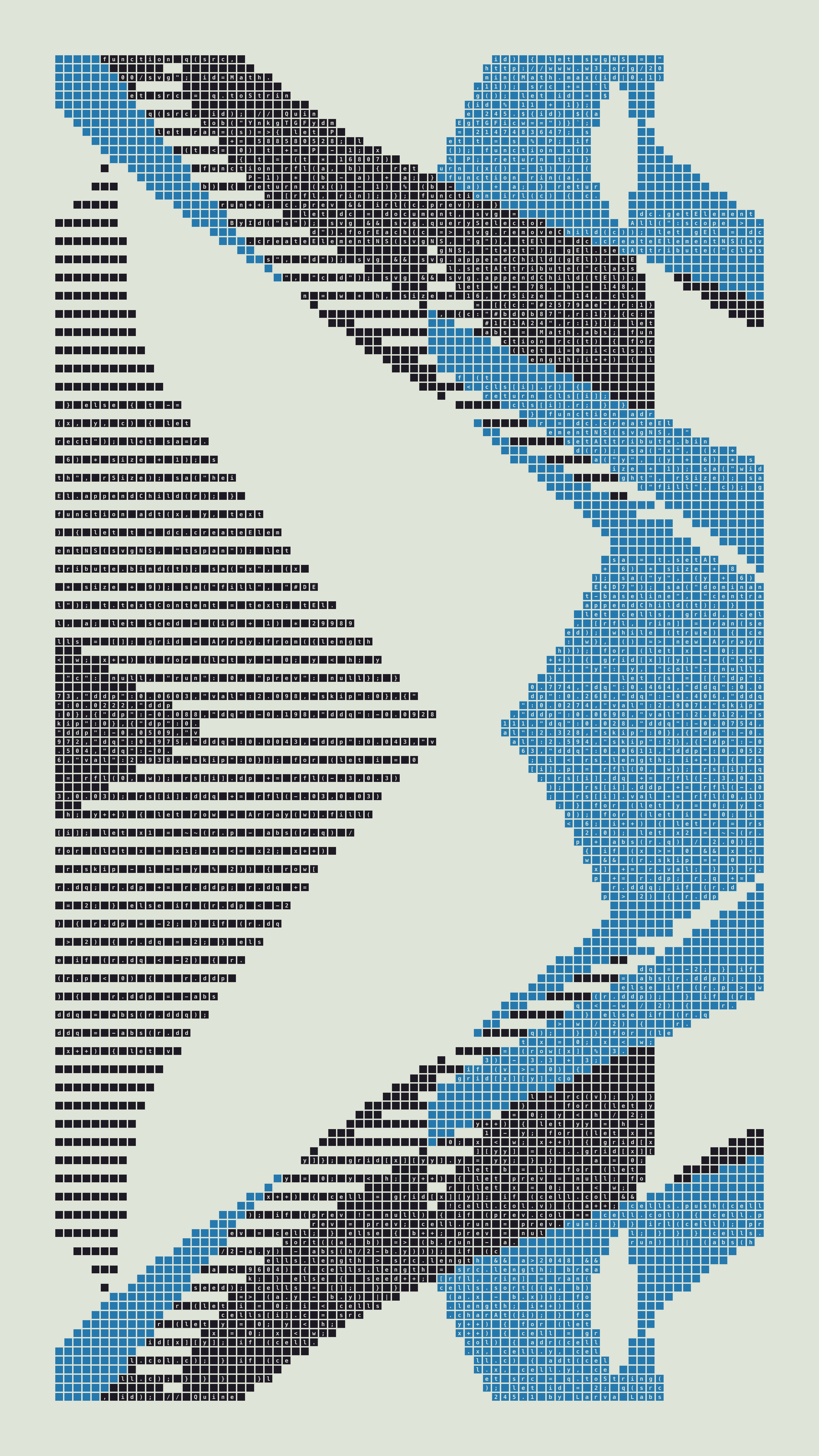 Quine #245 — Generation 1 (poster)