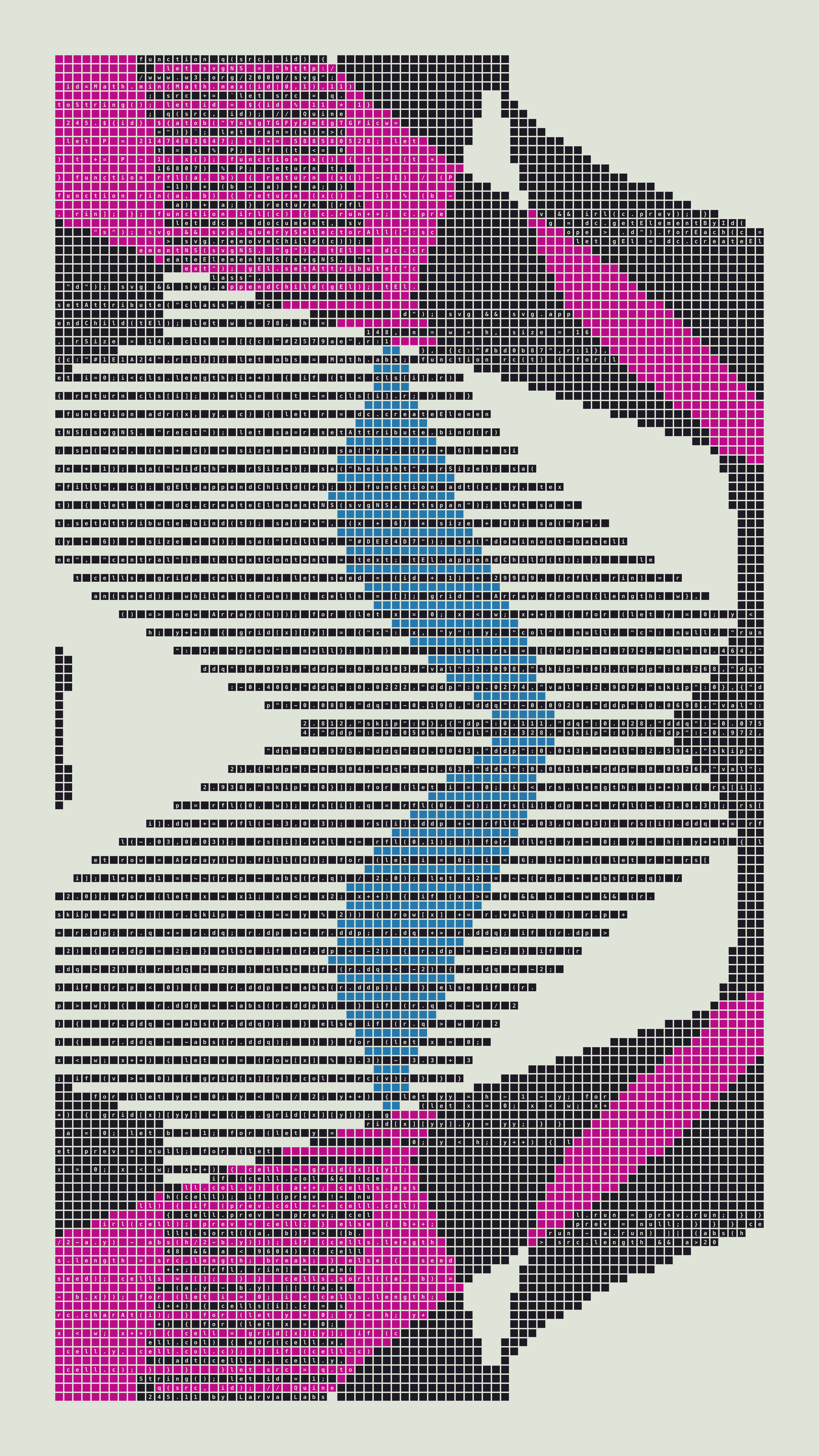 Quine #245 — Generation 11