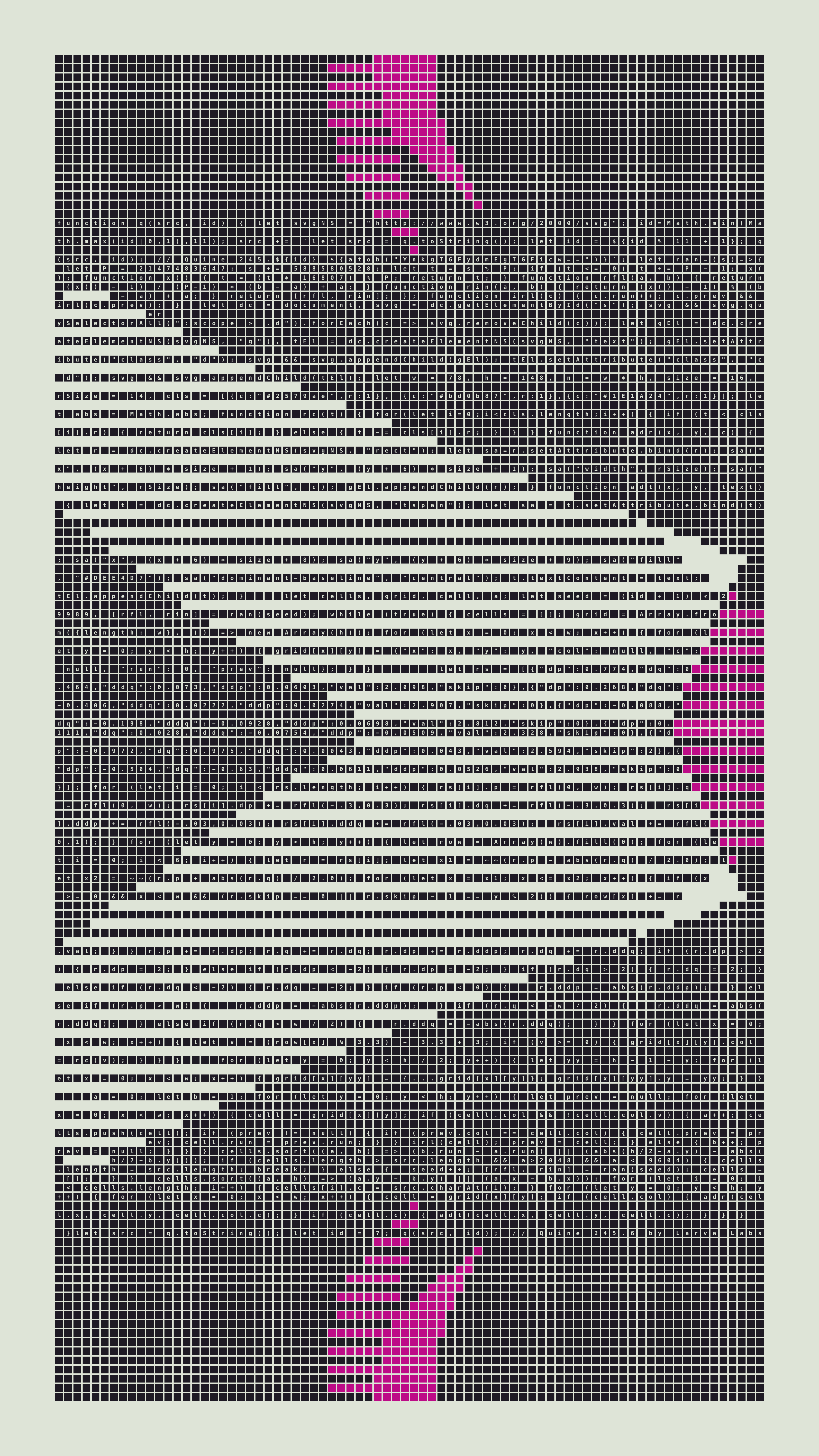 Quine #245 — Generation 6