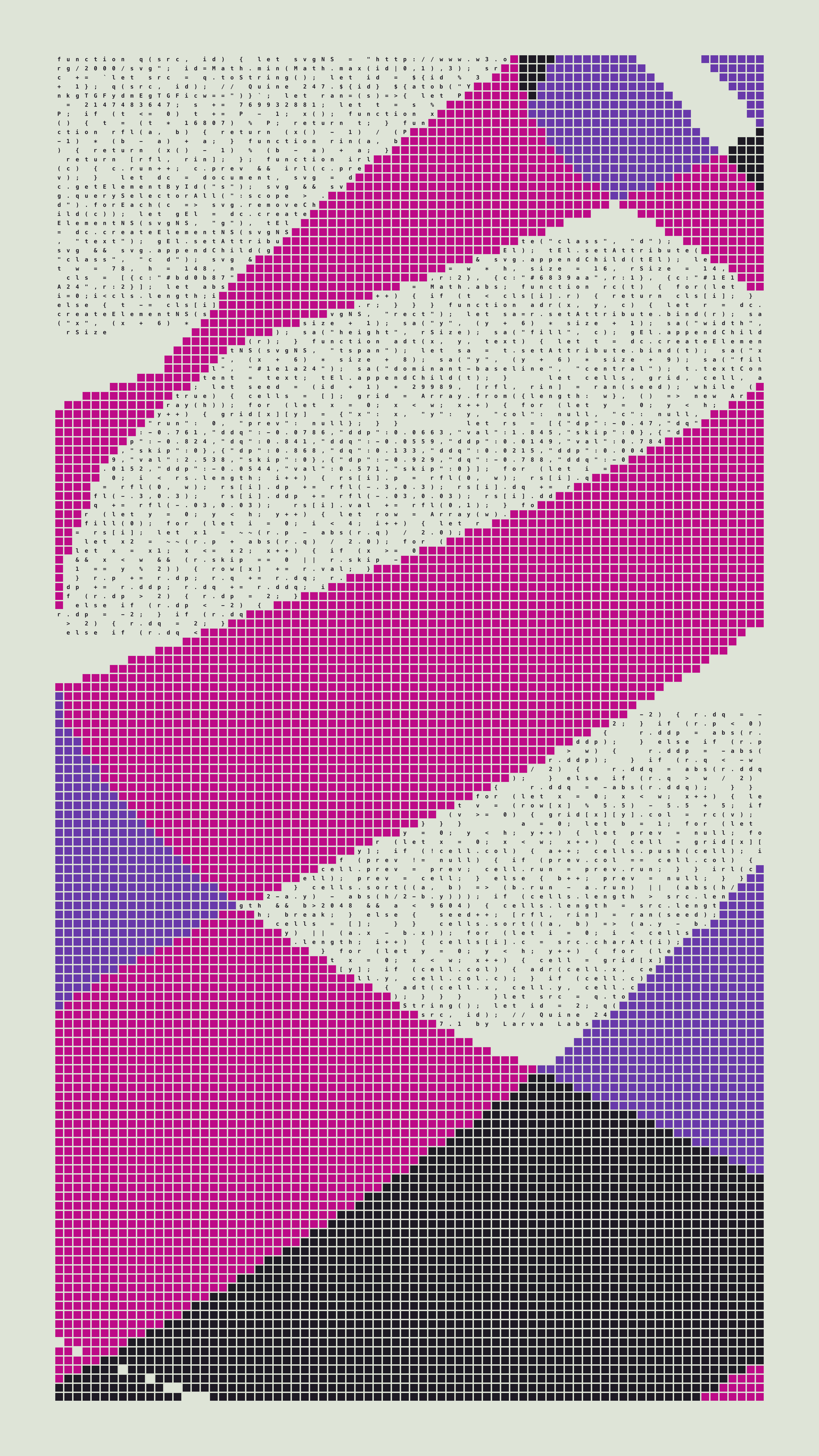 Quine #247 — Generation 1 (poster)