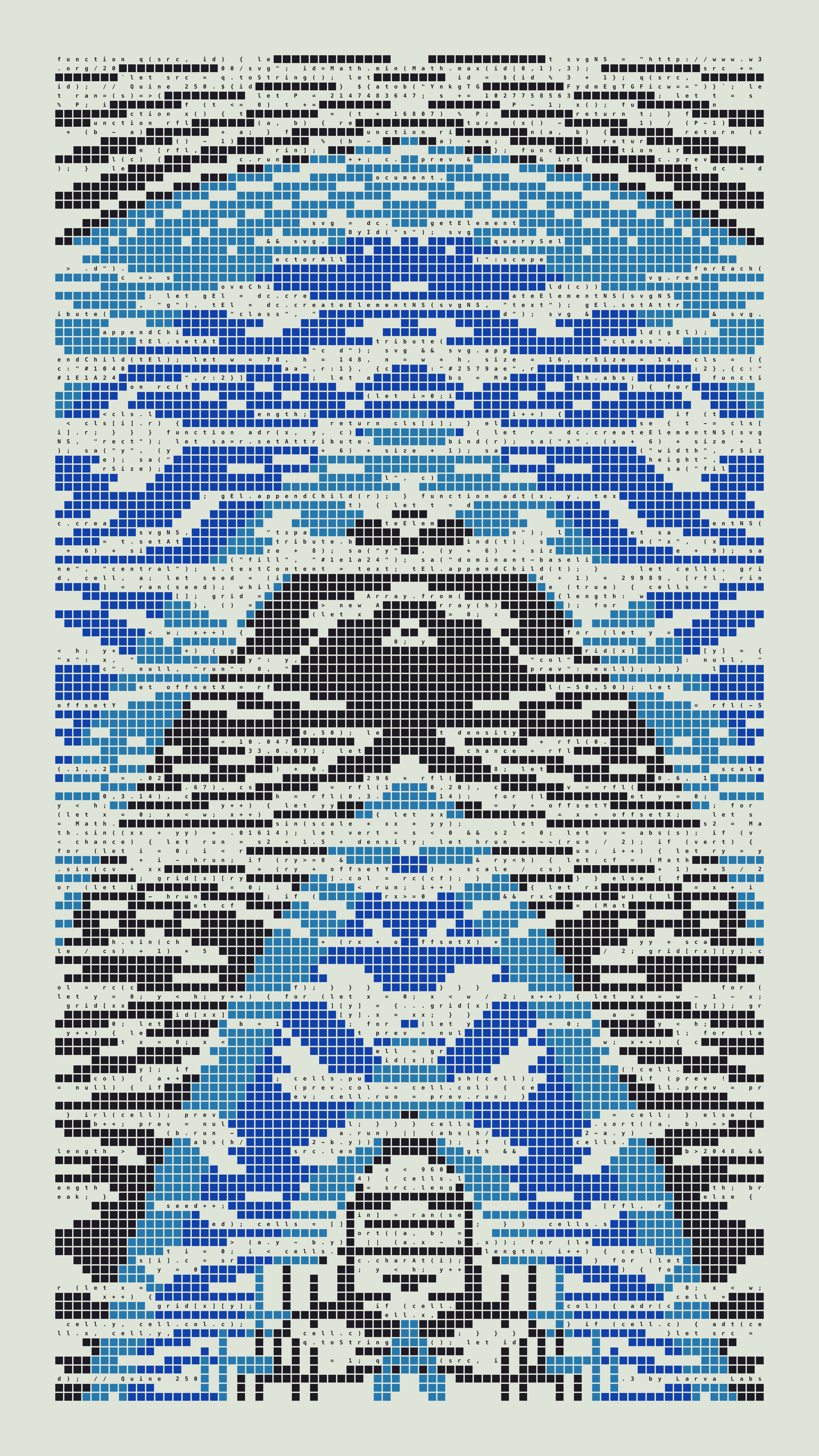 Quine #250 — Generation 3 (poster)