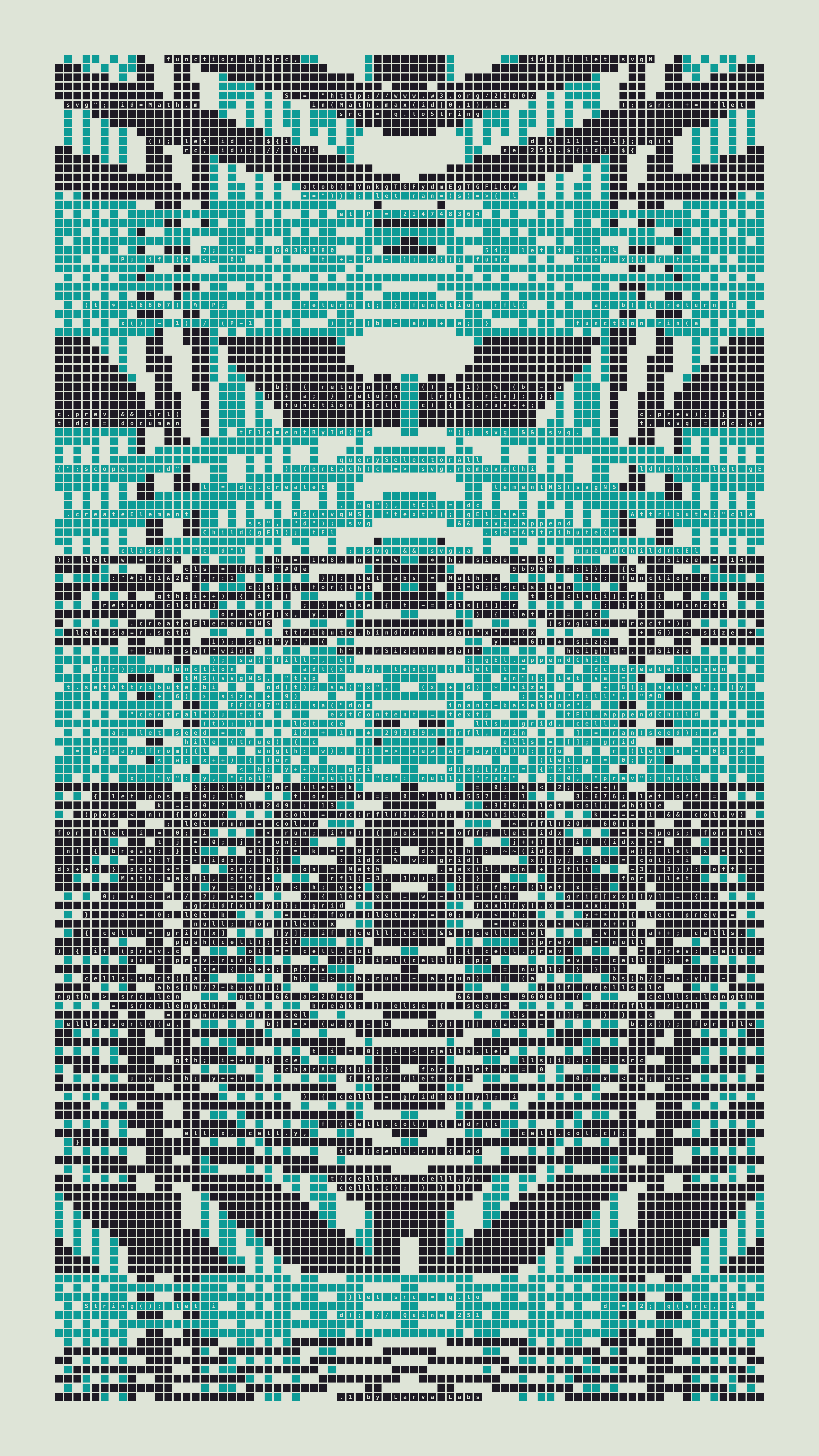 Quine #251 — Generation 1 (poster)