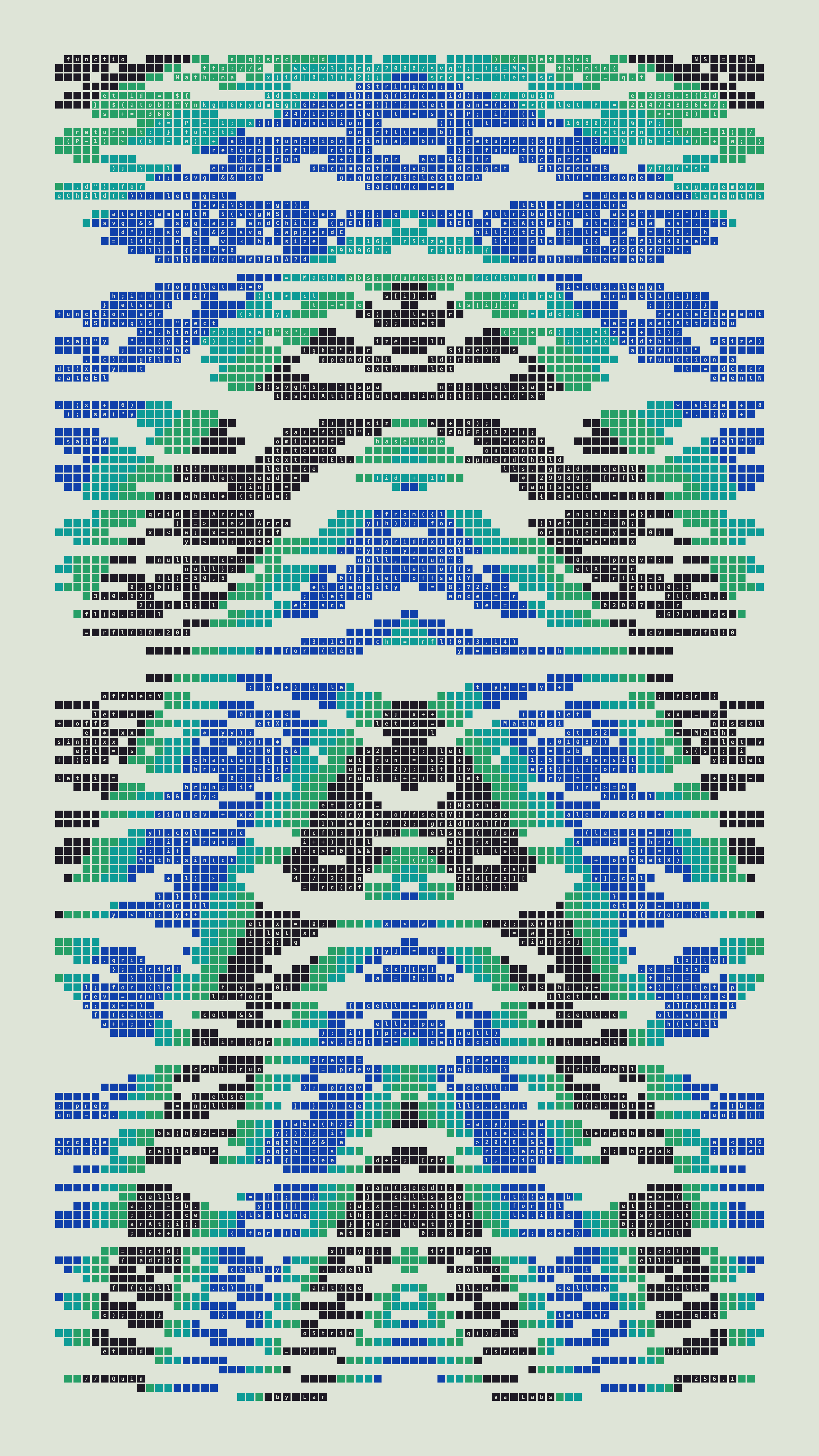 Quine #256 — Generation 1 (poster)