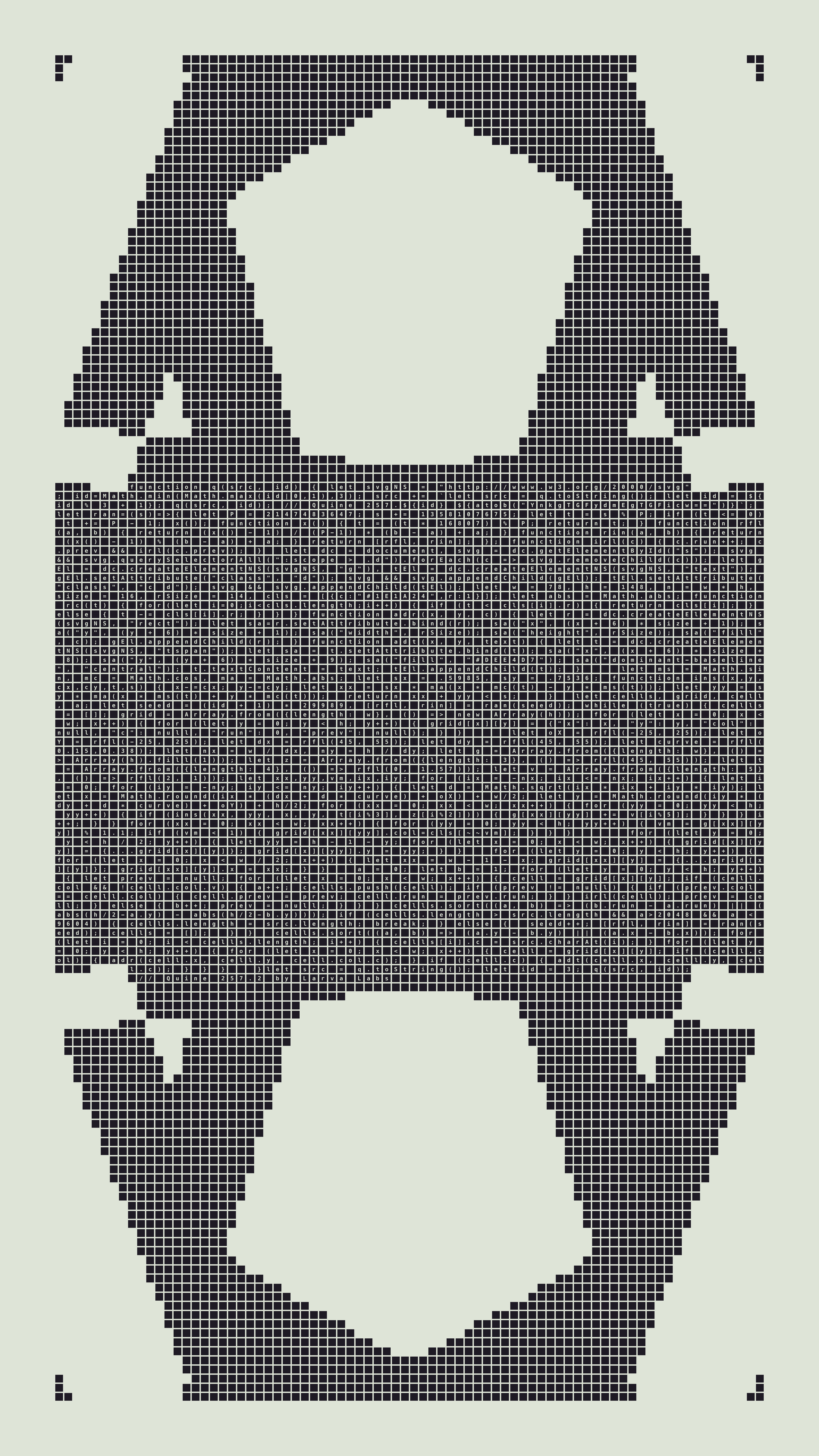 Quine #257 — Generation 2 (poster)