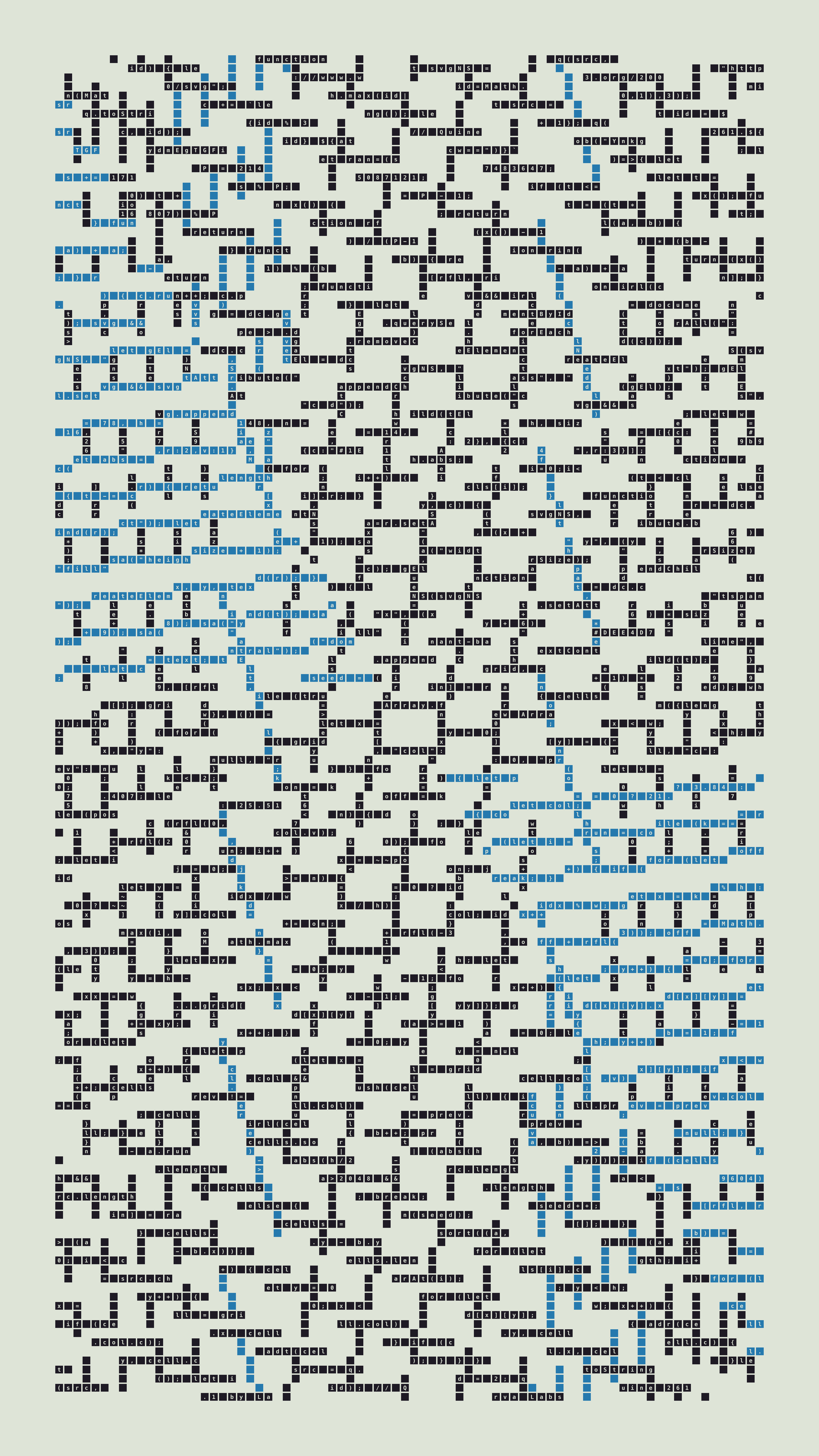 Quine #261 — Generation 1 (poster)