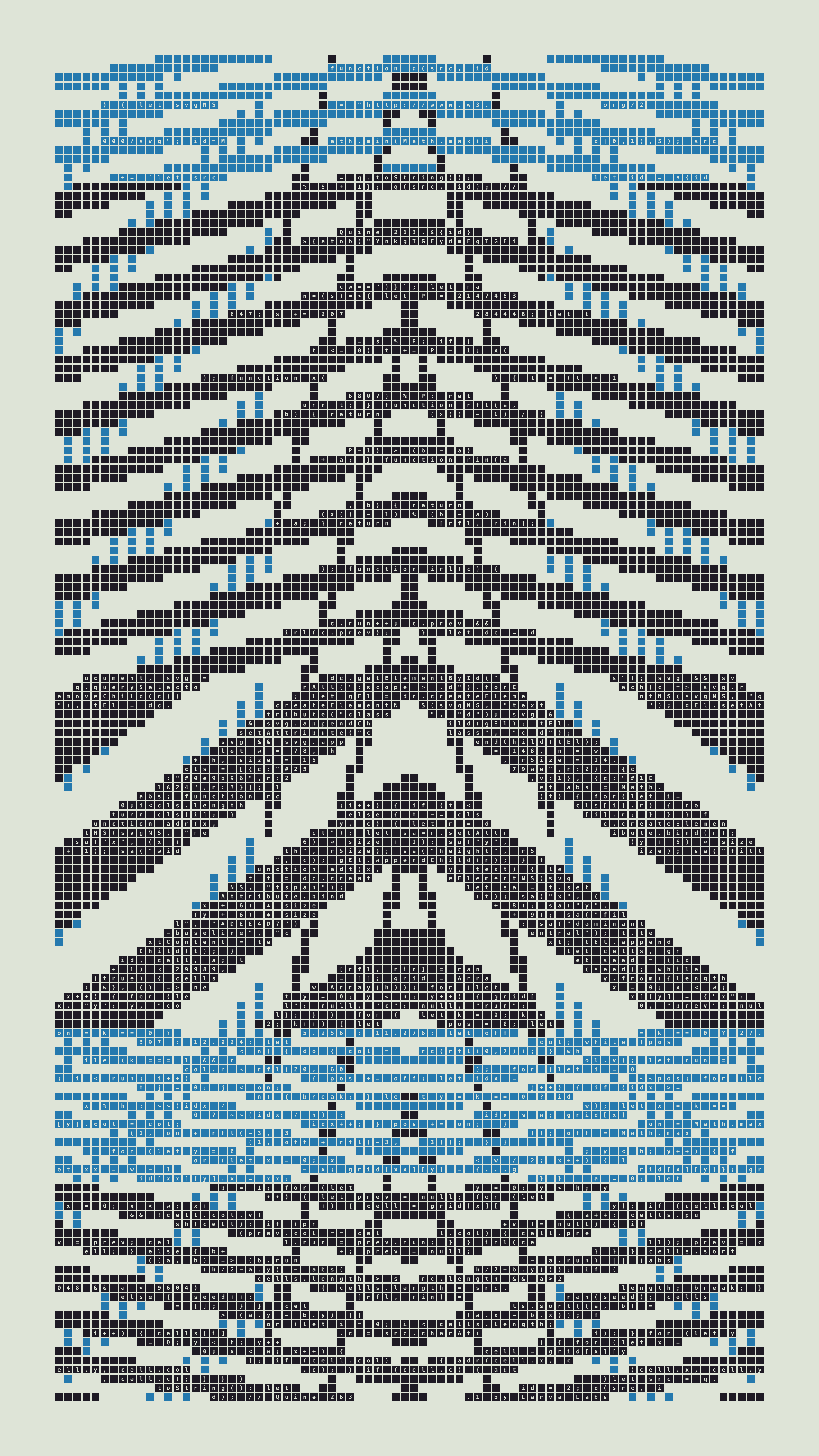 Quine #263 — Generation 1 (poster)
