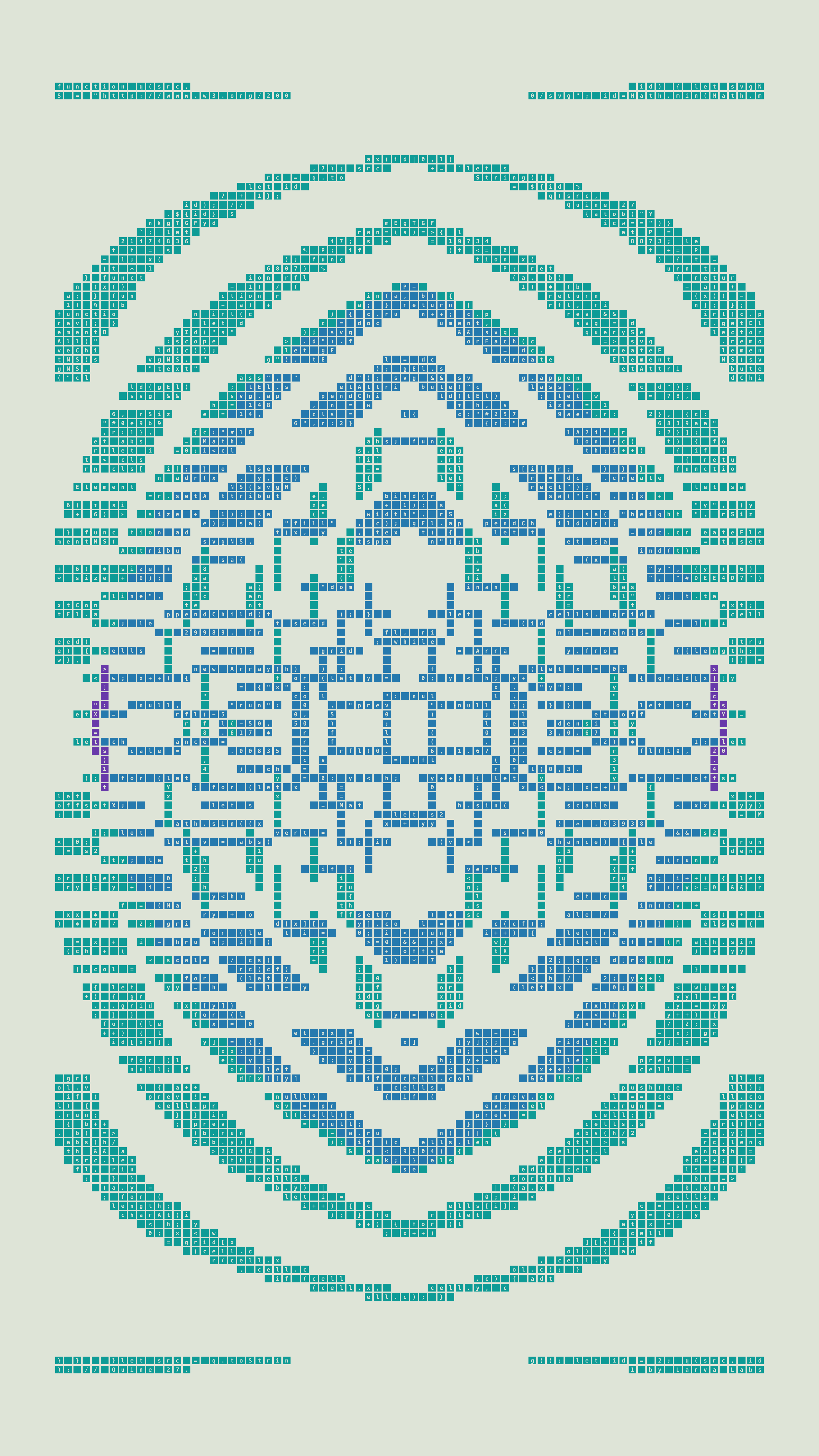 Quine #27 — Generation 1 (poster)