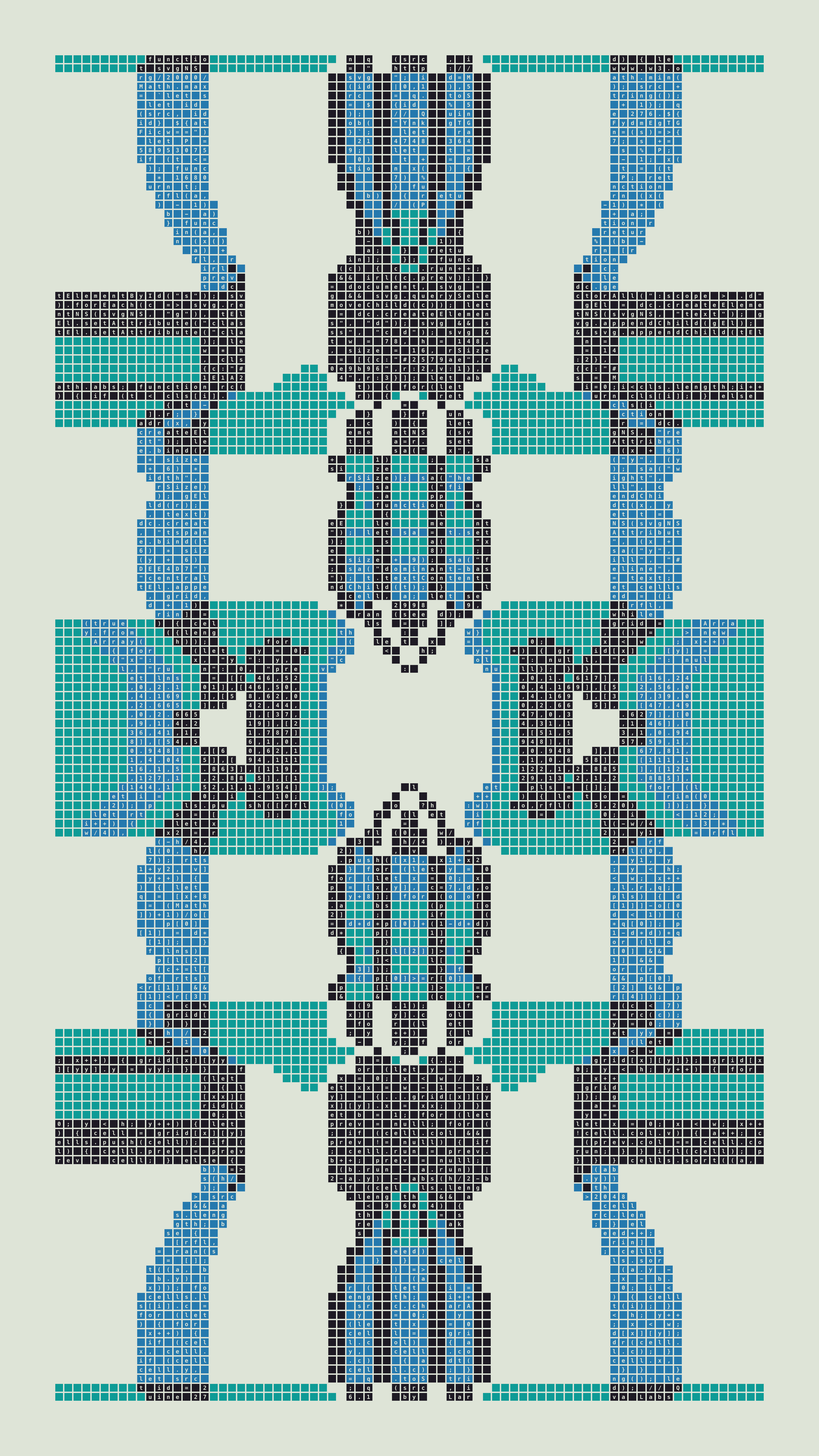 Quine #276 — Generation 1 (poster)
