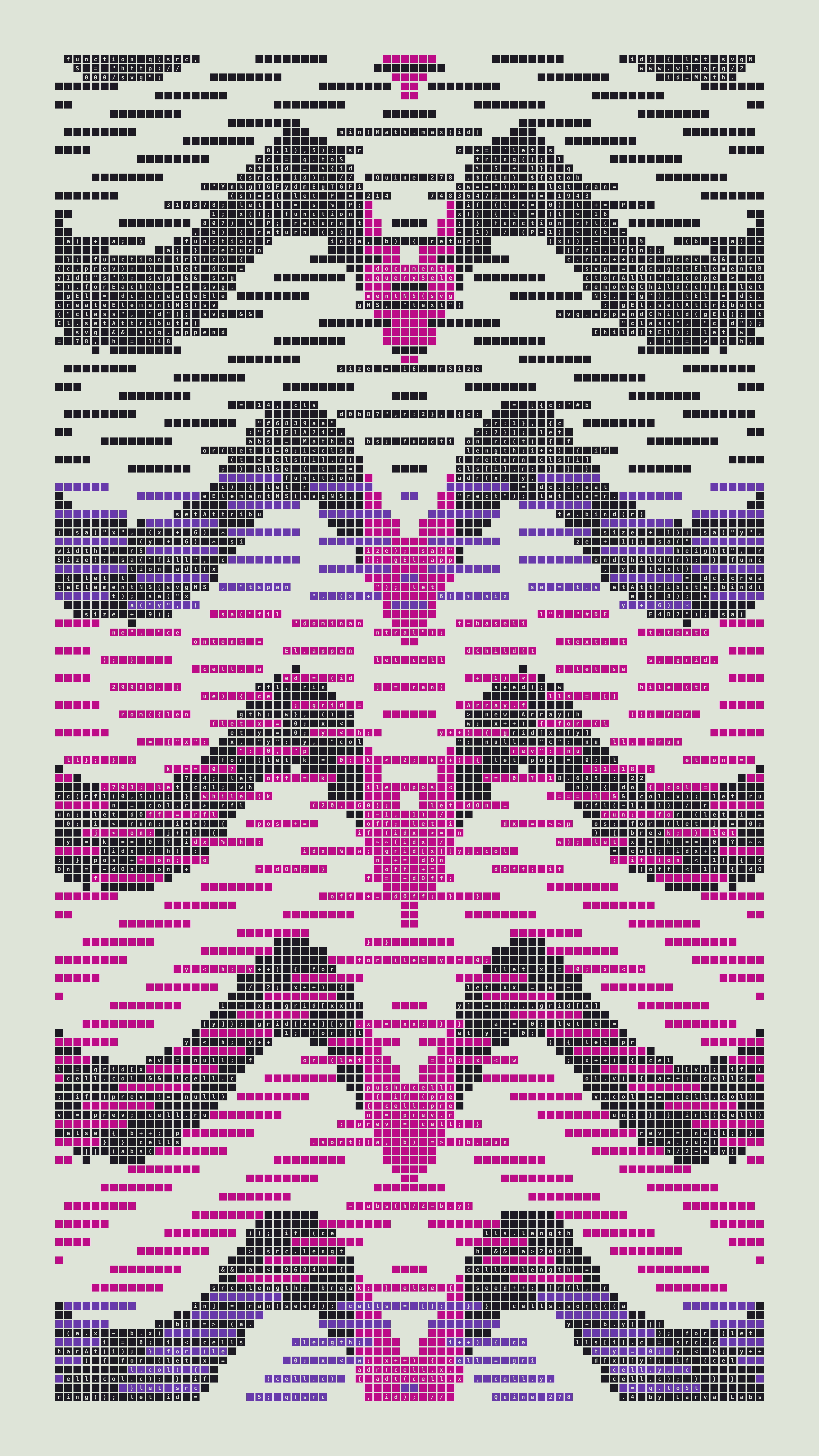 Quine #278 — Generation 4 (poster)