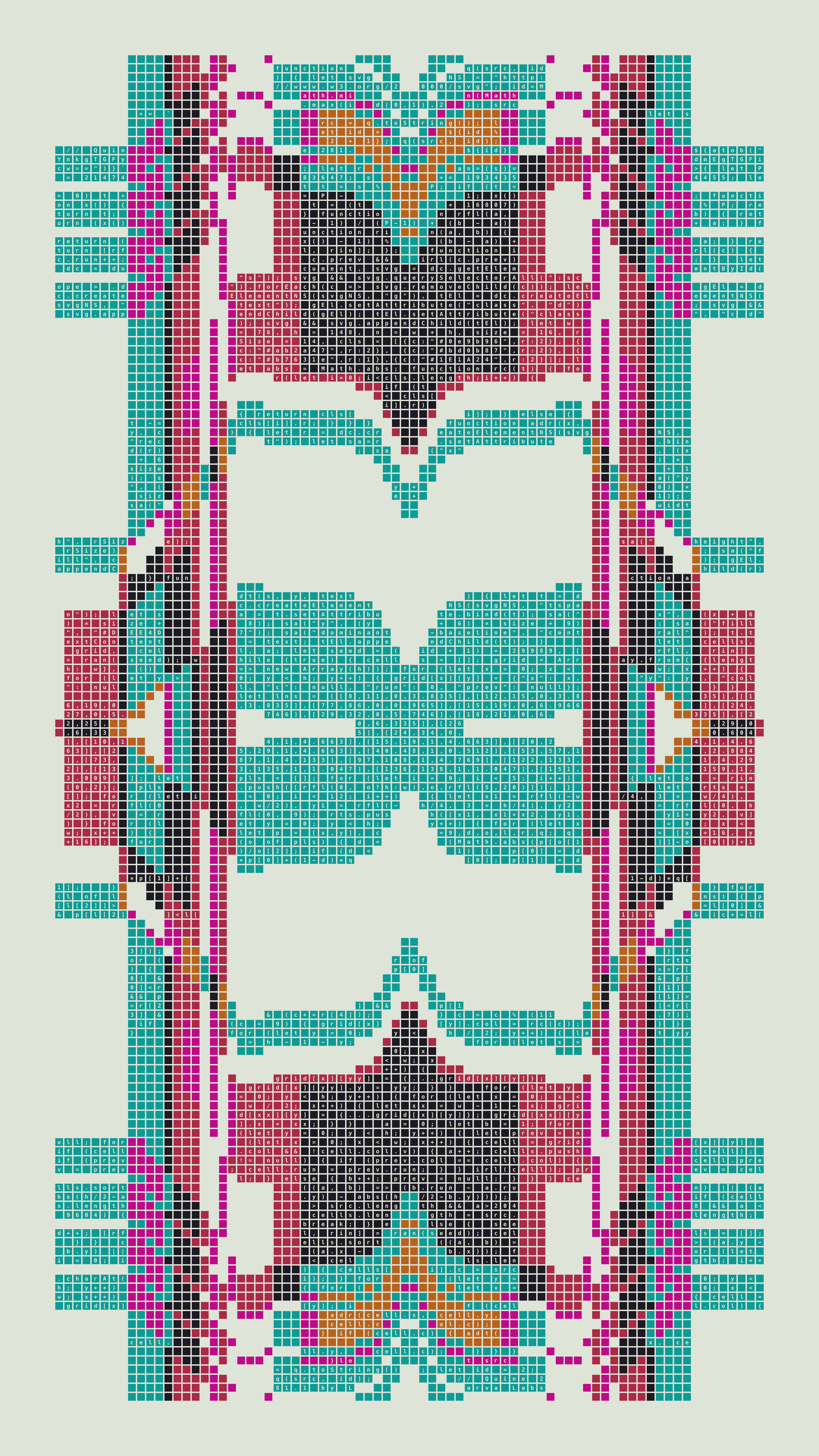Quine #281 — Generation 1 (poster)