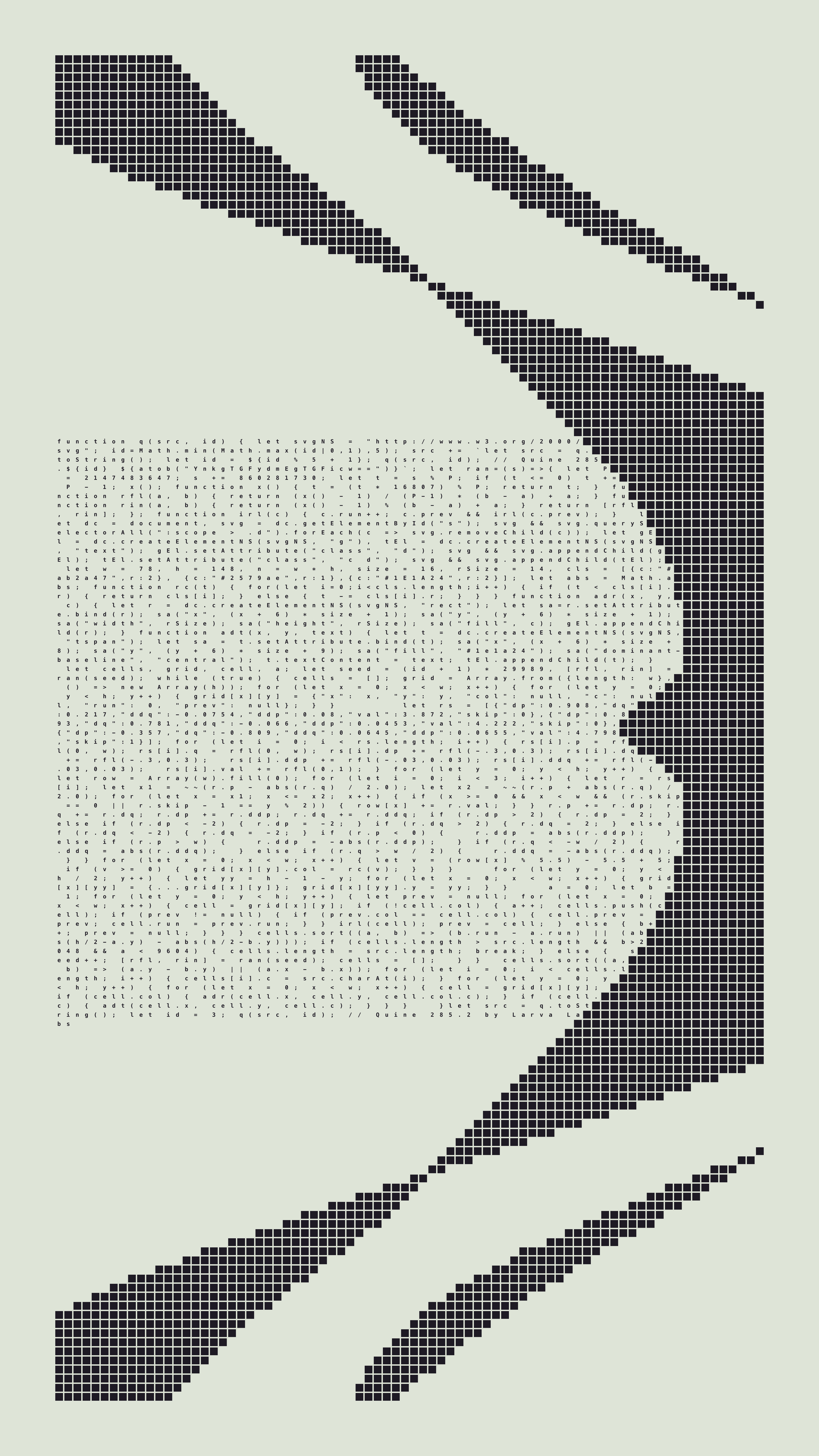 Quine #285 — Generation 2