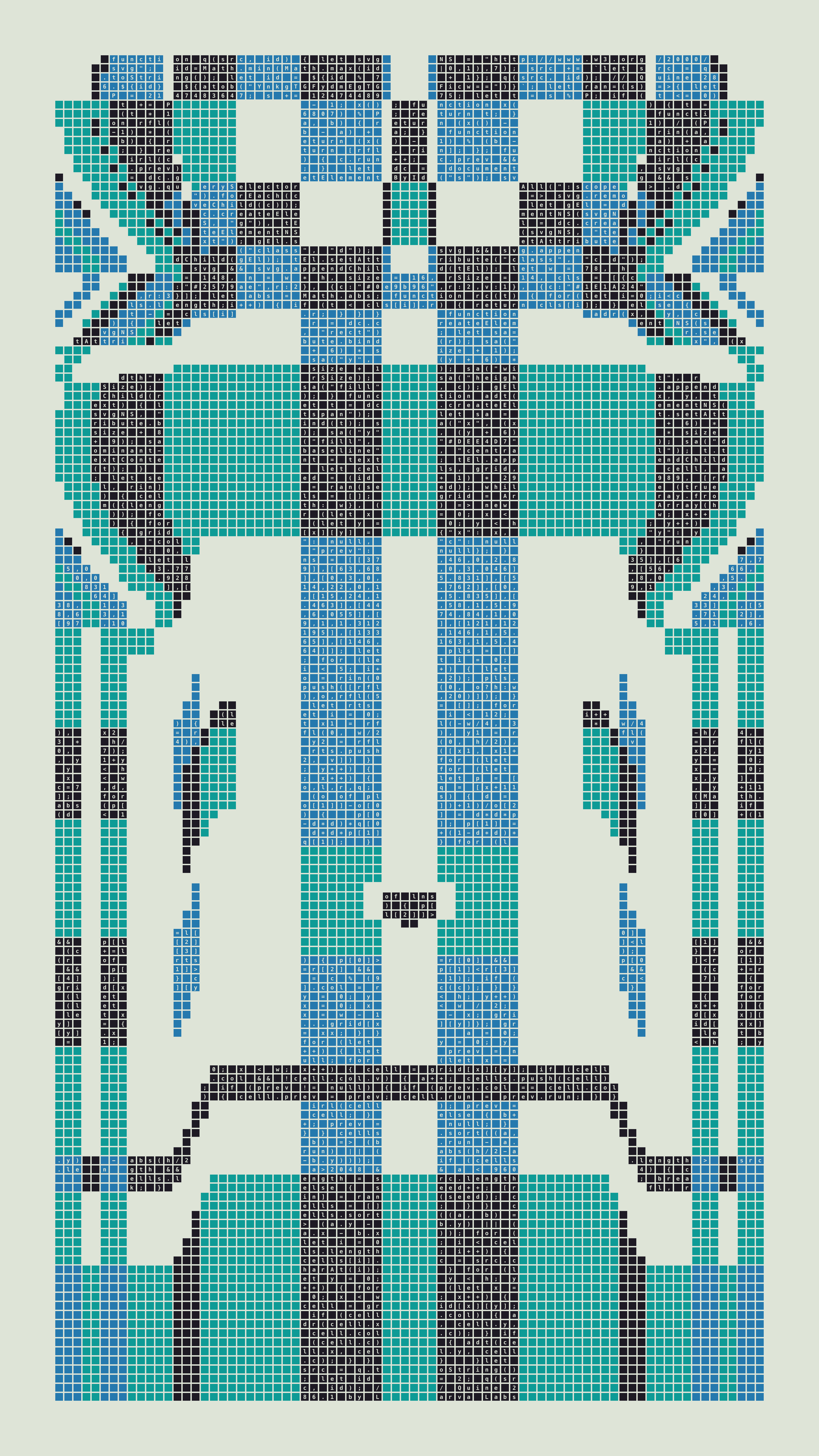 Quine #286 — Generation 1 (poster)