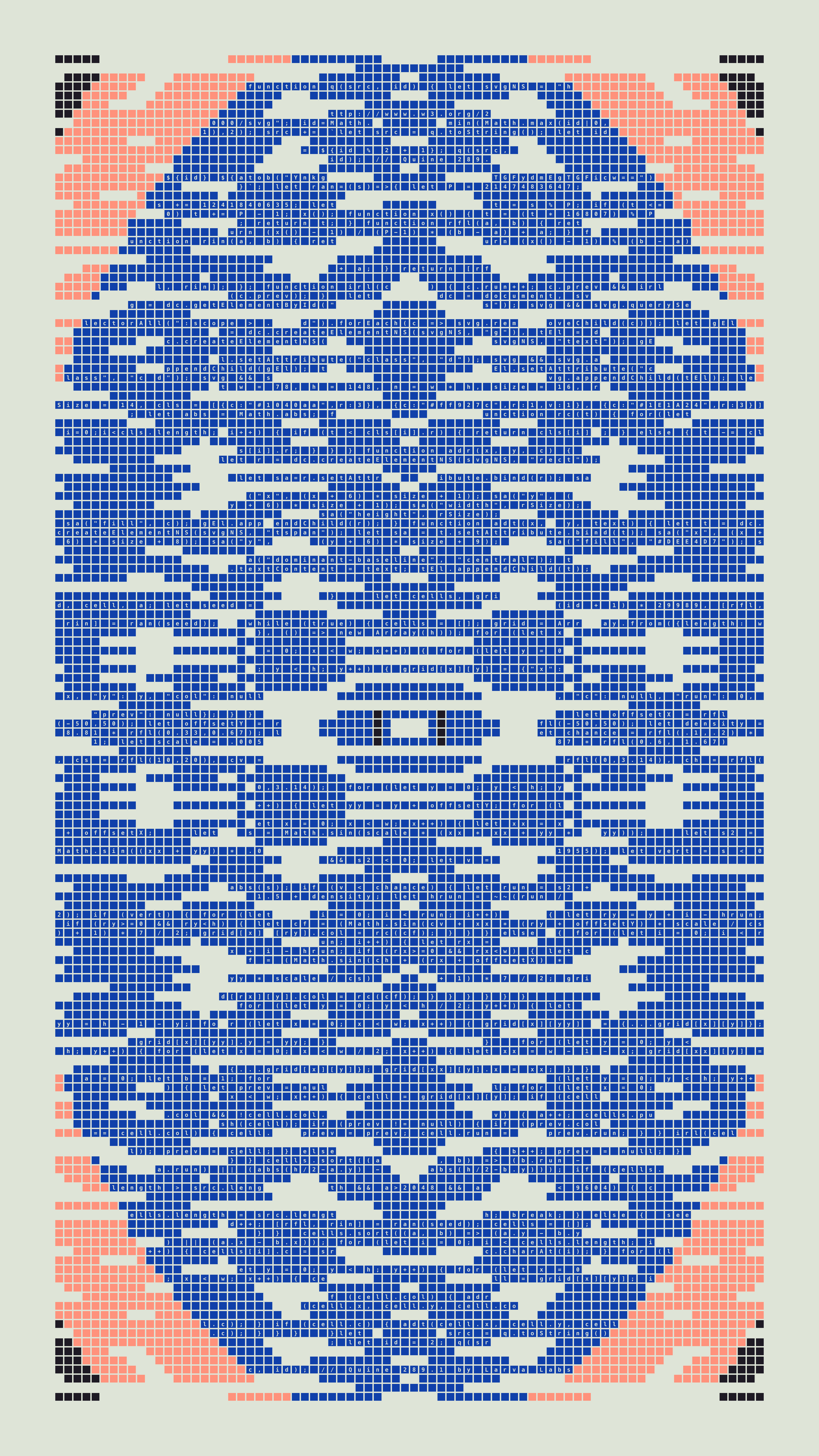 Quine #289 — Generation 1 (poster)