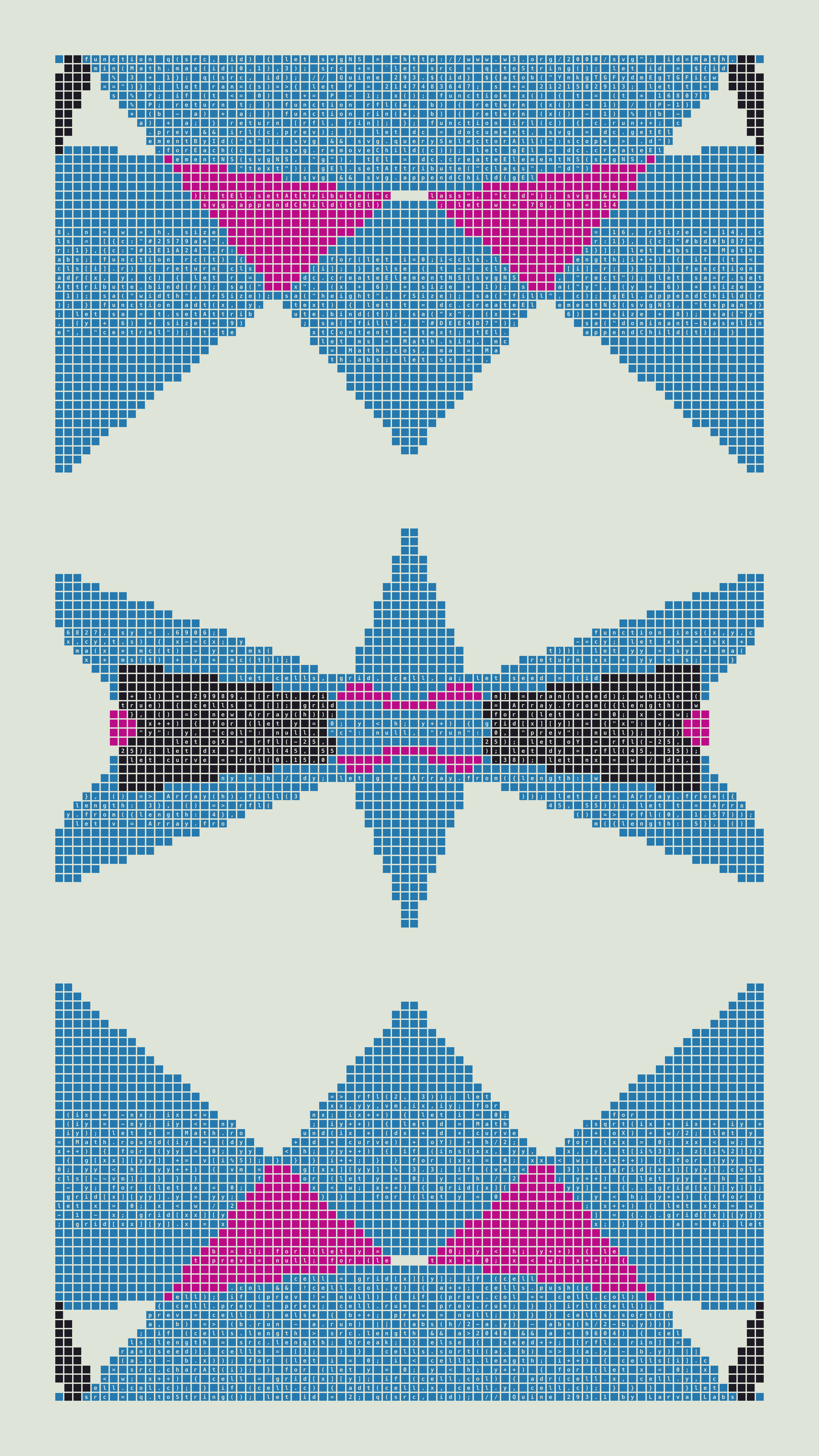 Quine #293 — Generation 1 (poster)