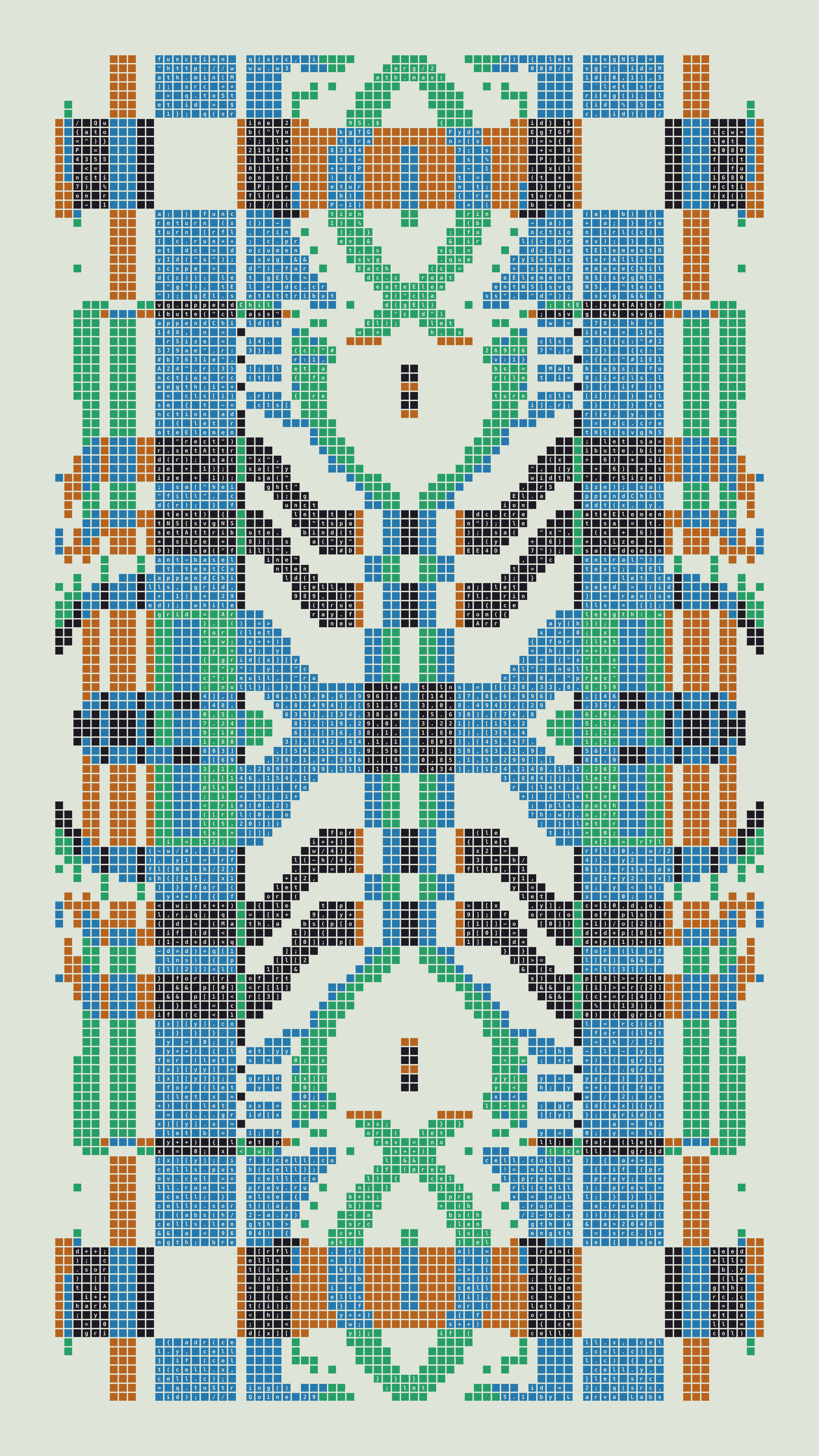 Quine #295 — Generation 1 (poster)