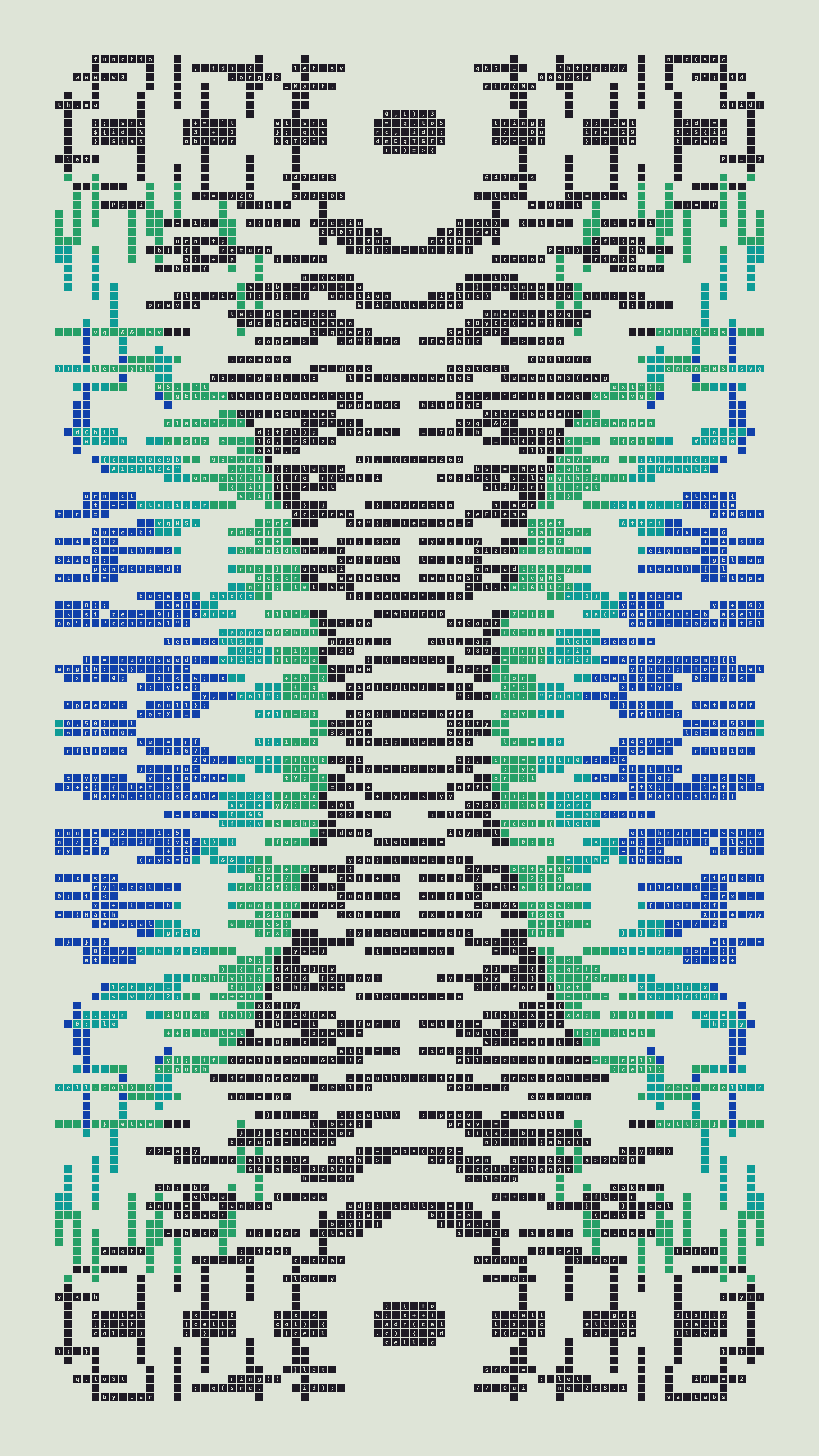 Quine #298 — Generation 1 (poster)