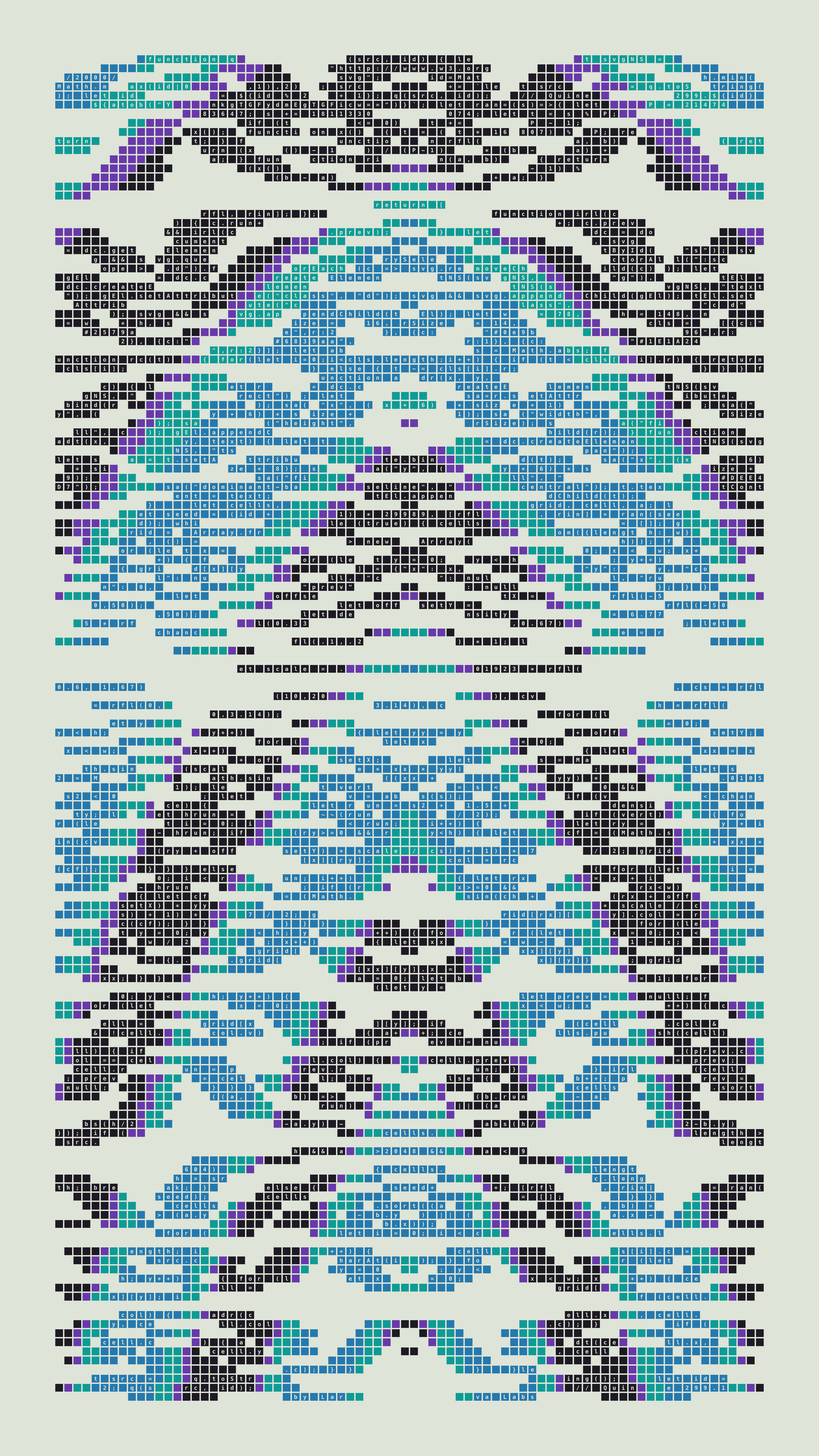 Quine #299 — Generation 1 (poster)
