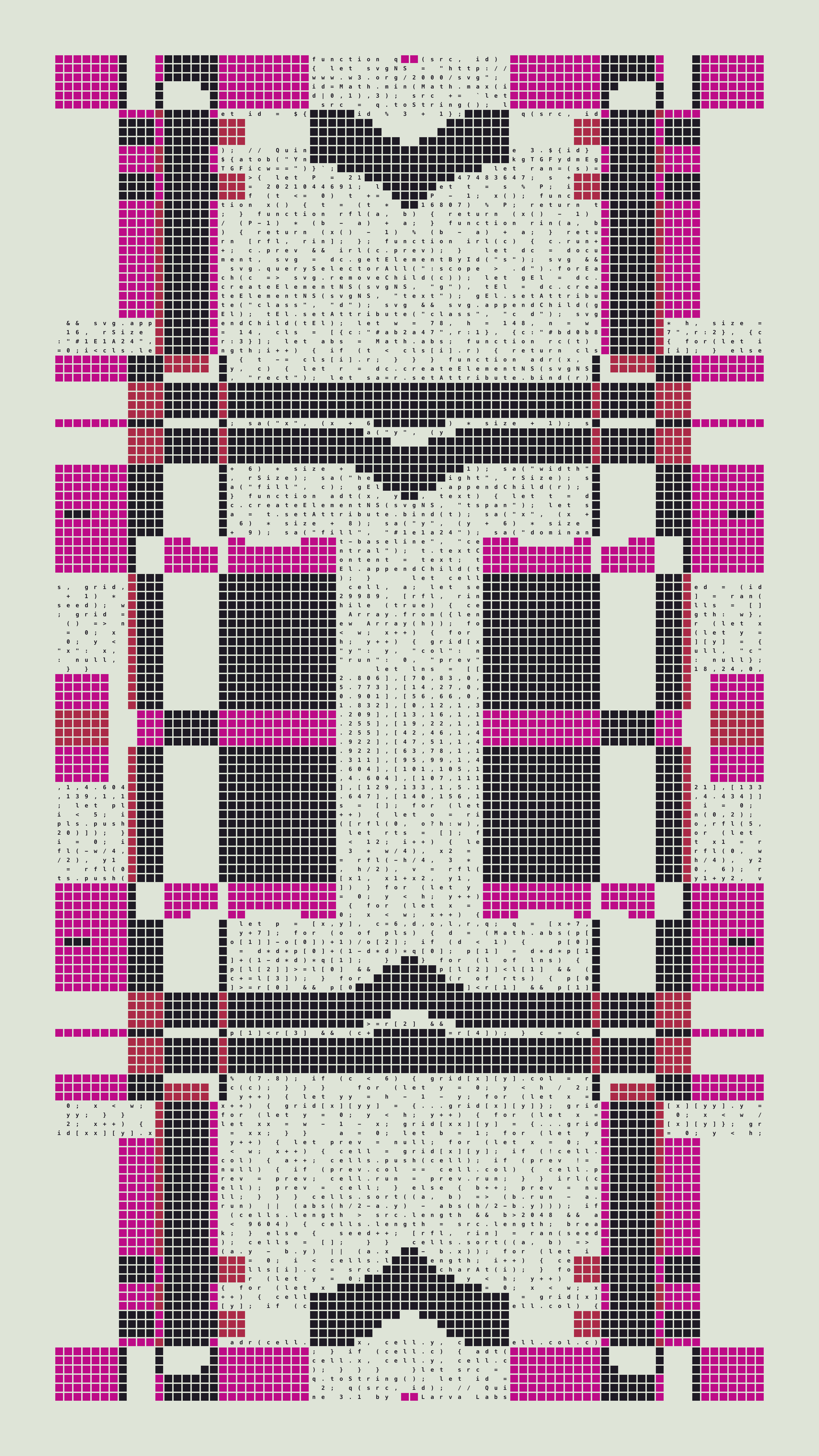 Quine #3 — Generation 1 (poster)