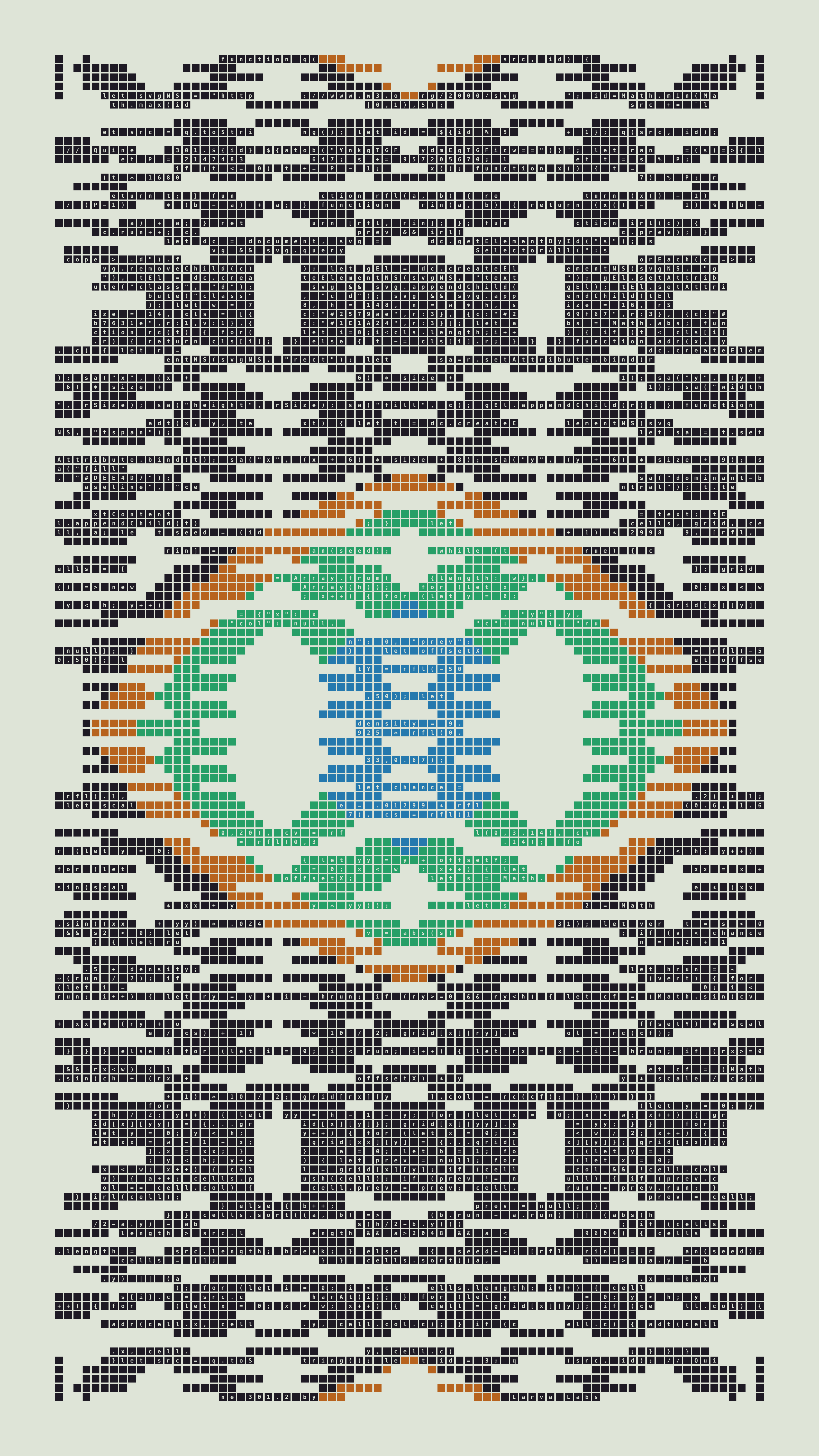 Quine #301 — Generation 2 (poster)