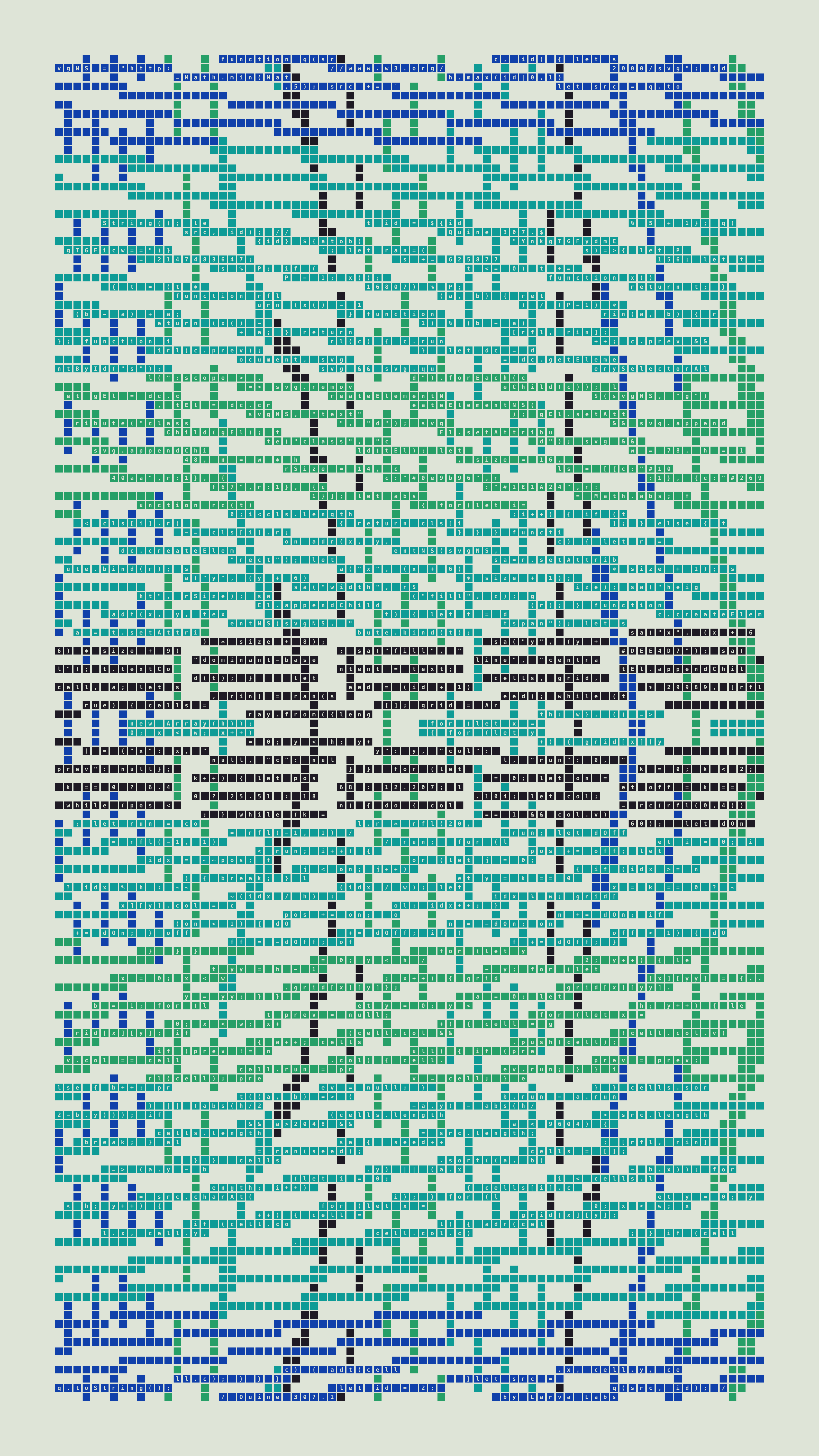 Quine #307 — Generation 1 (poster)