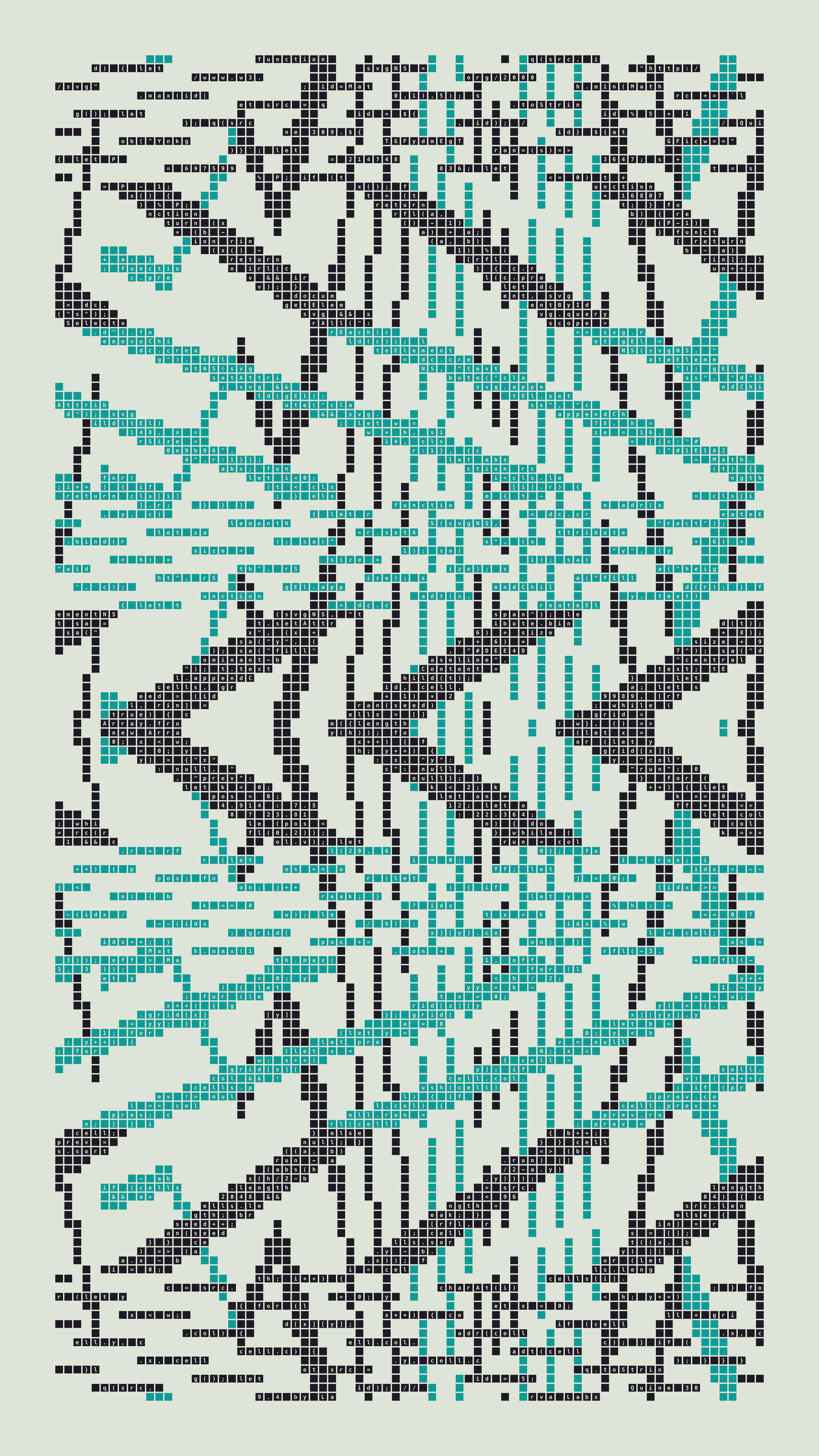 Quine #309 — Generation 4 (poster)