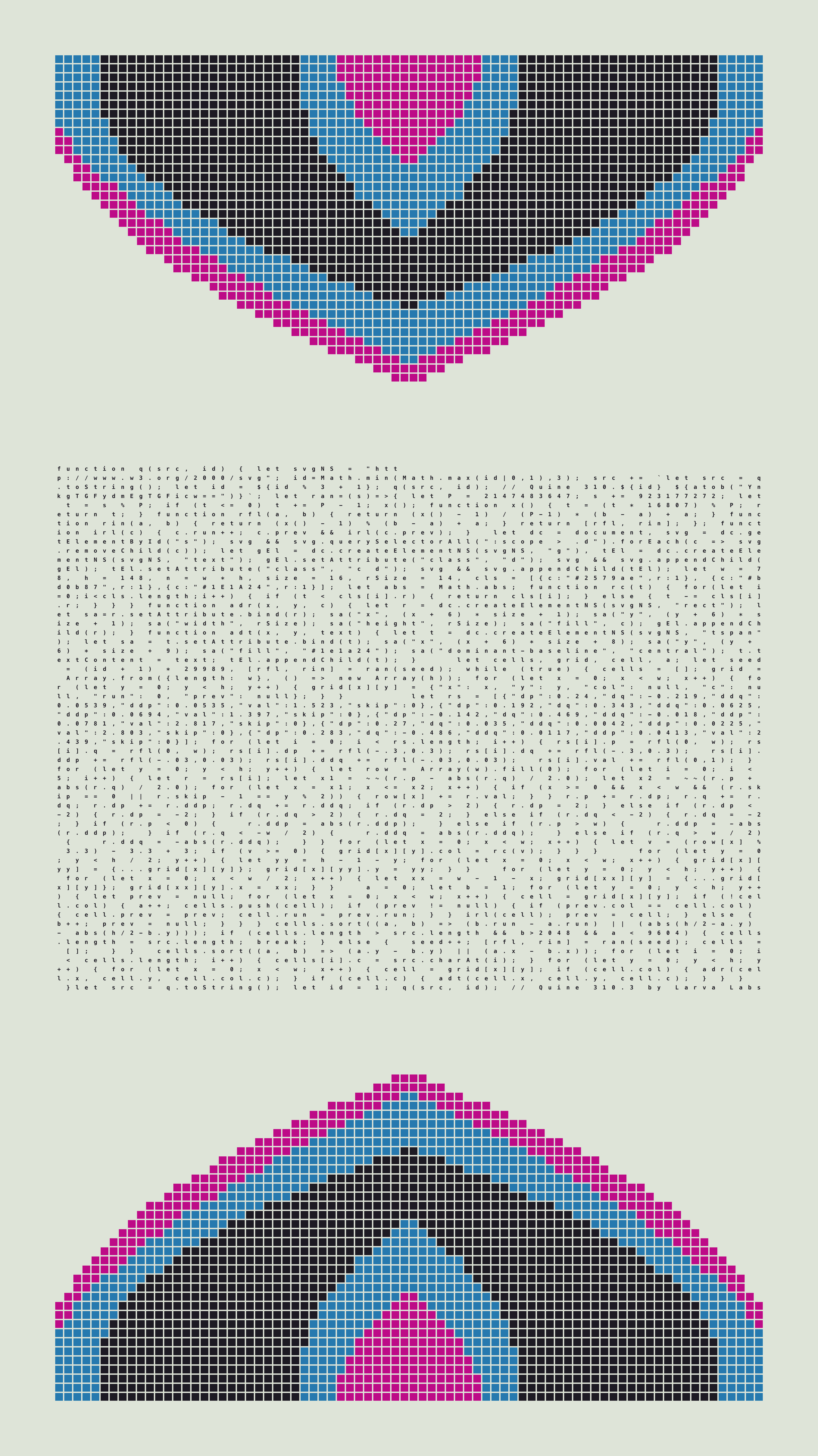 Quine #310 — Generation 3 (poster)