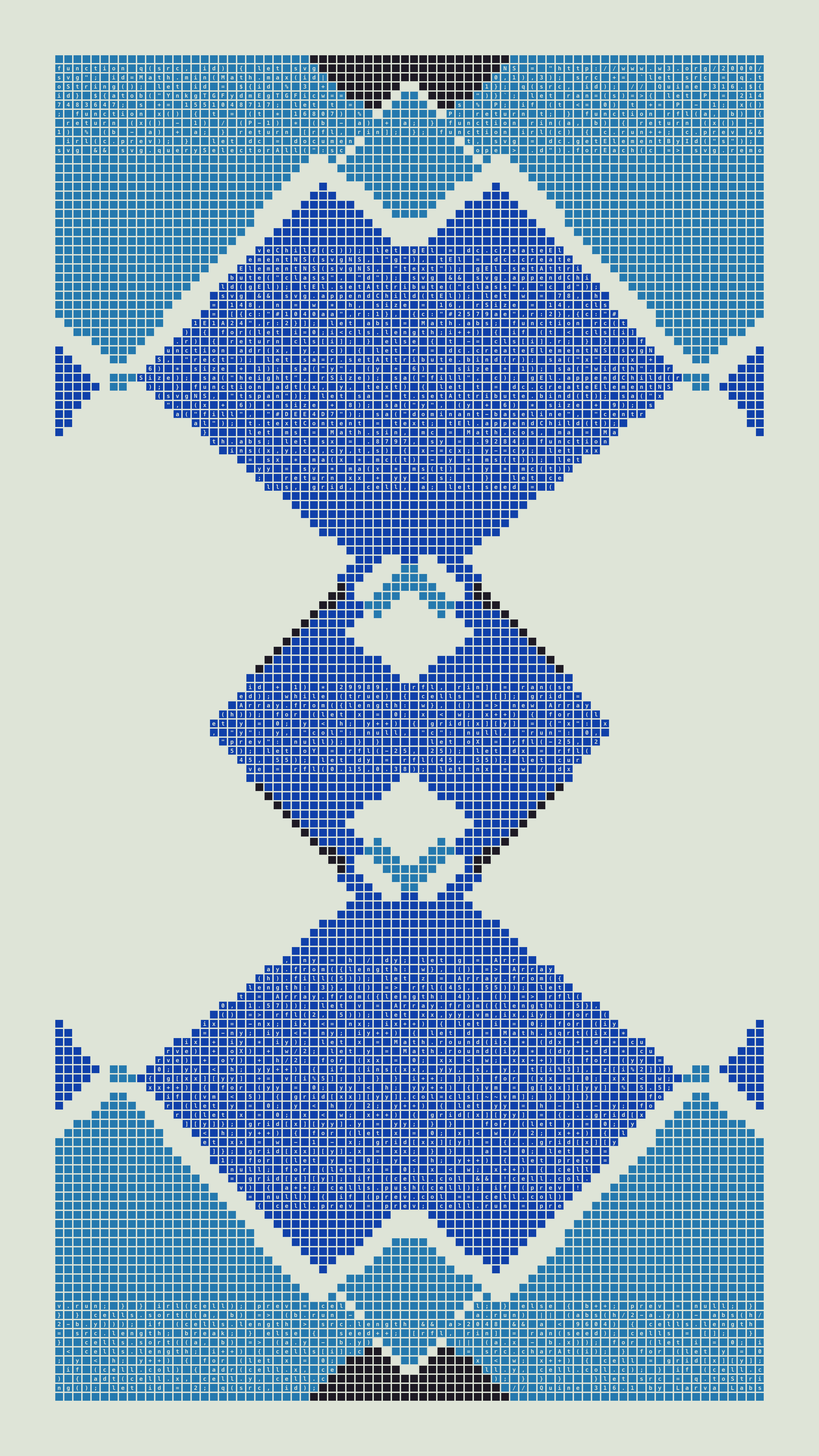 Quine #316 — Generation 1 (poster)
