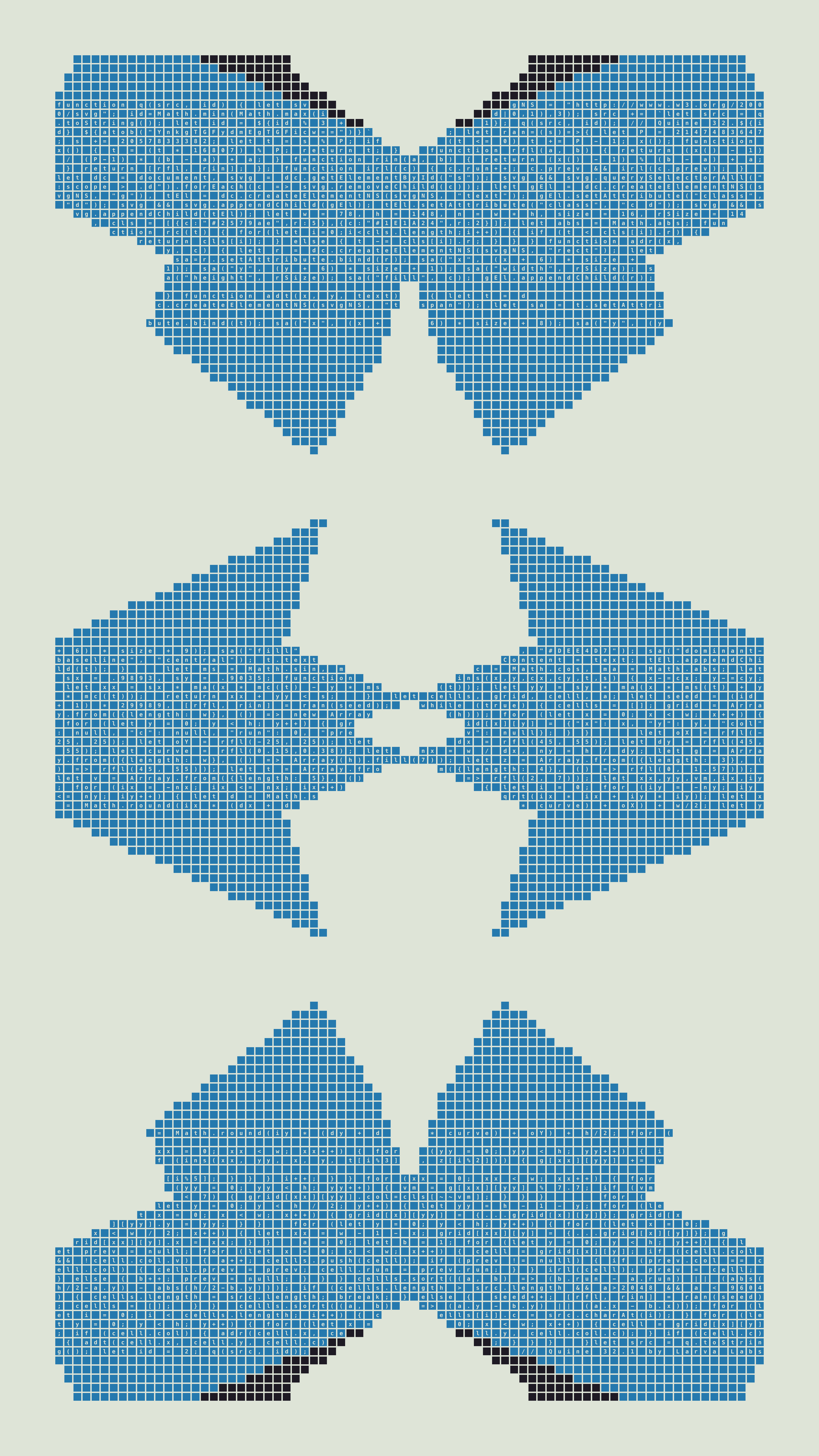 Quine #32 — Generation 1 (poster)