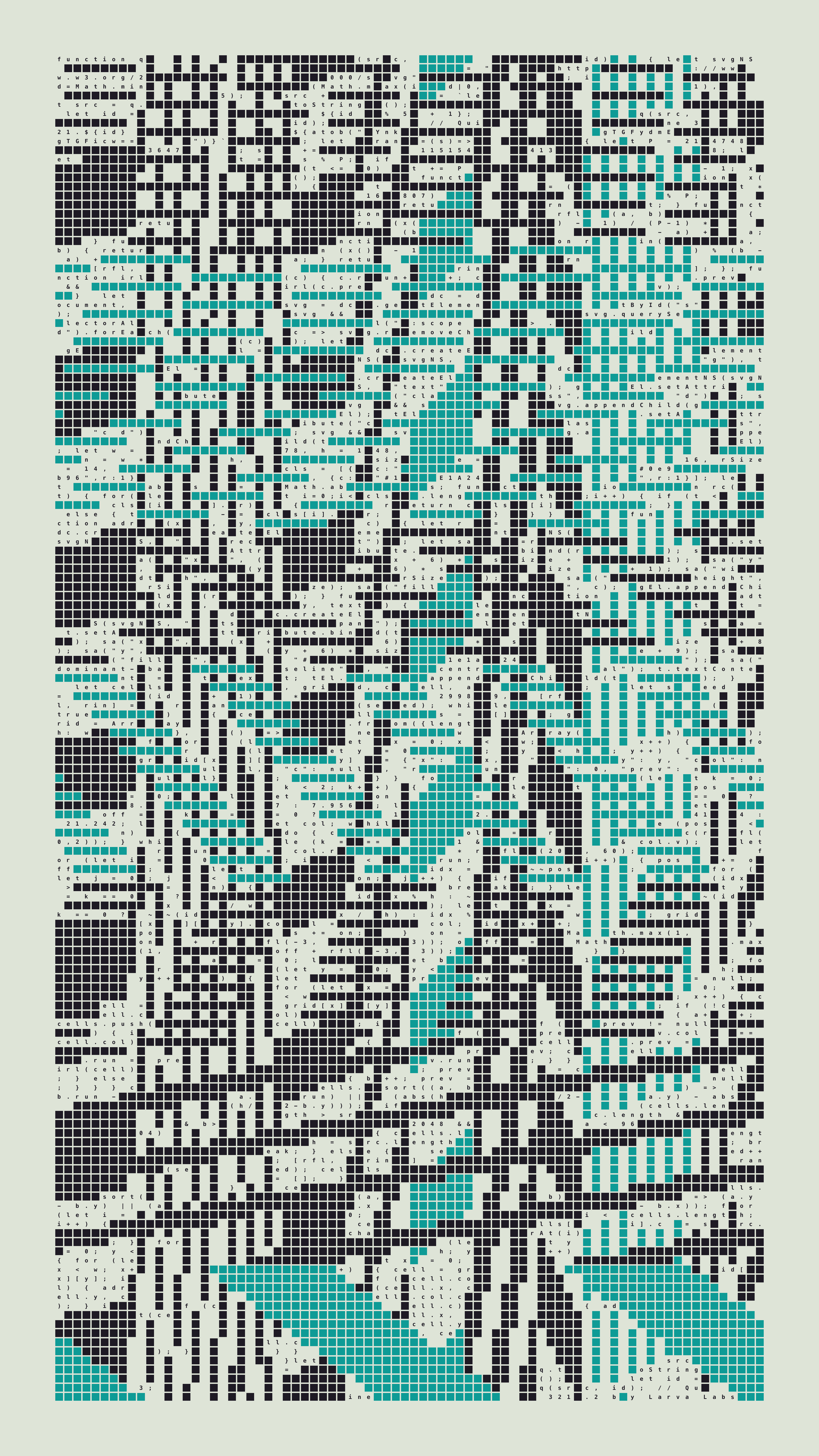 Quine #321 — Generation 2 (poster)