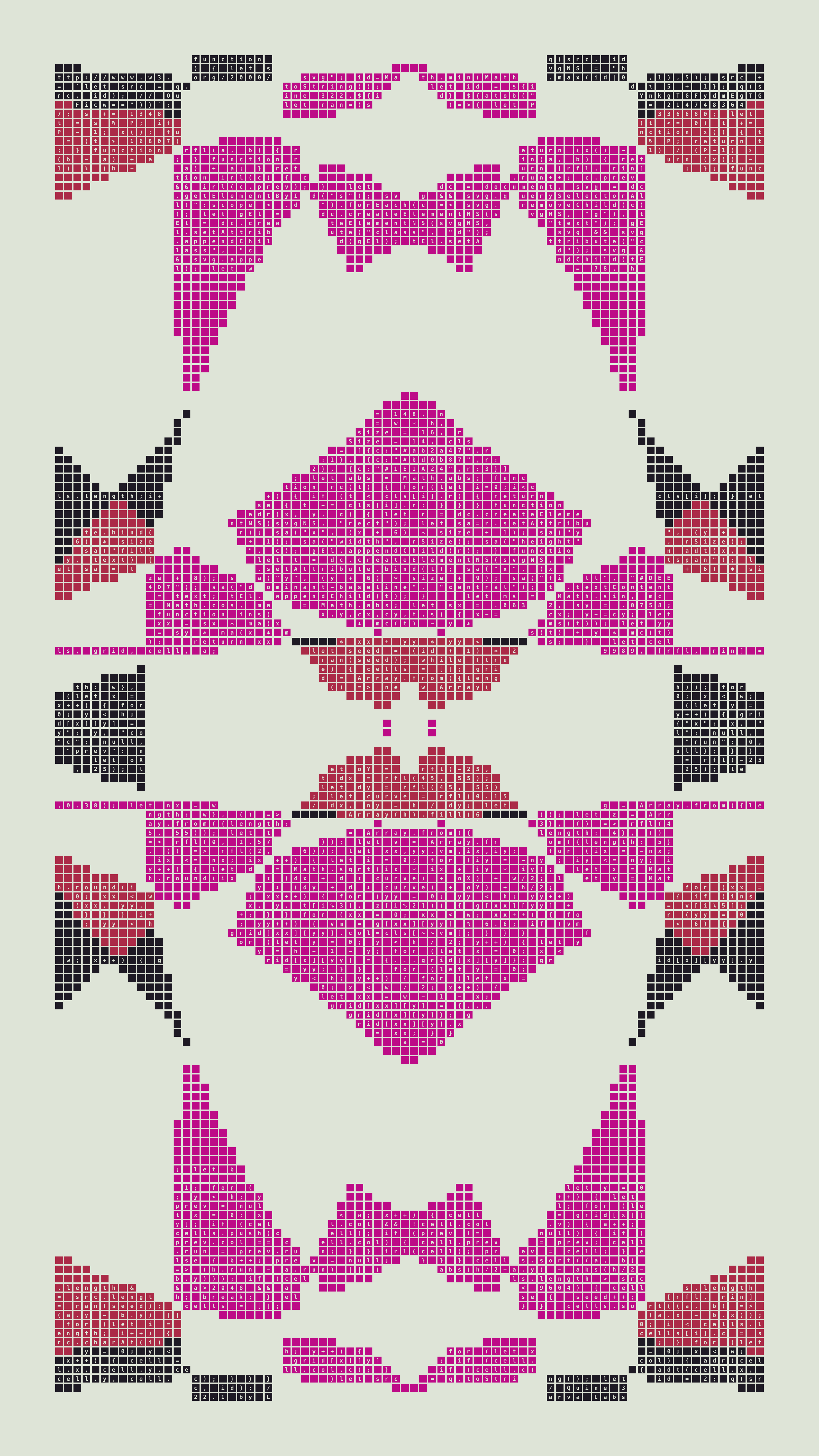 Quine #322 — Generation 1 (poster)