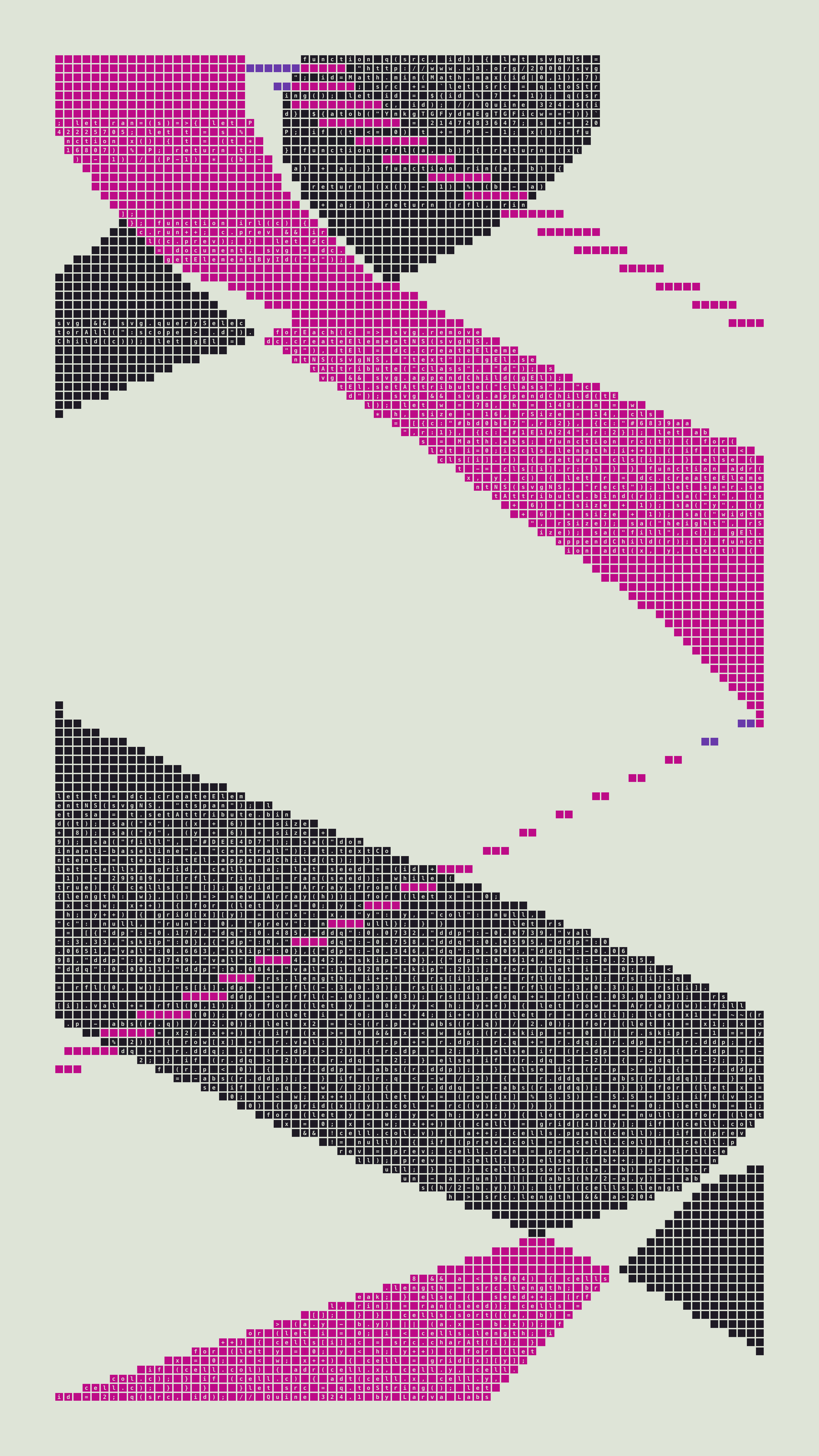 Quine #324 — Generation 1 (poster)
