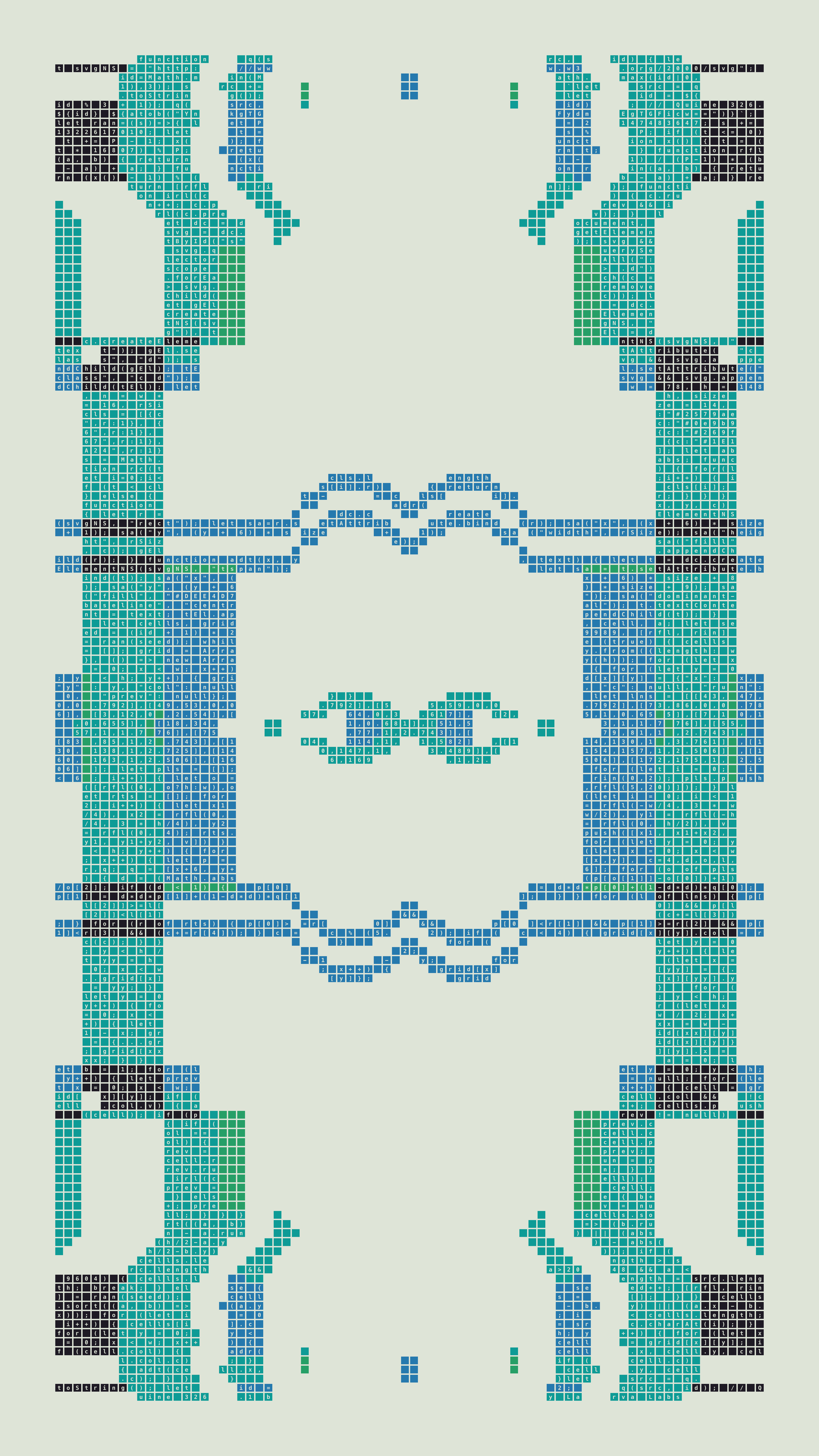 Quine #326 — Generation 1 (poster)