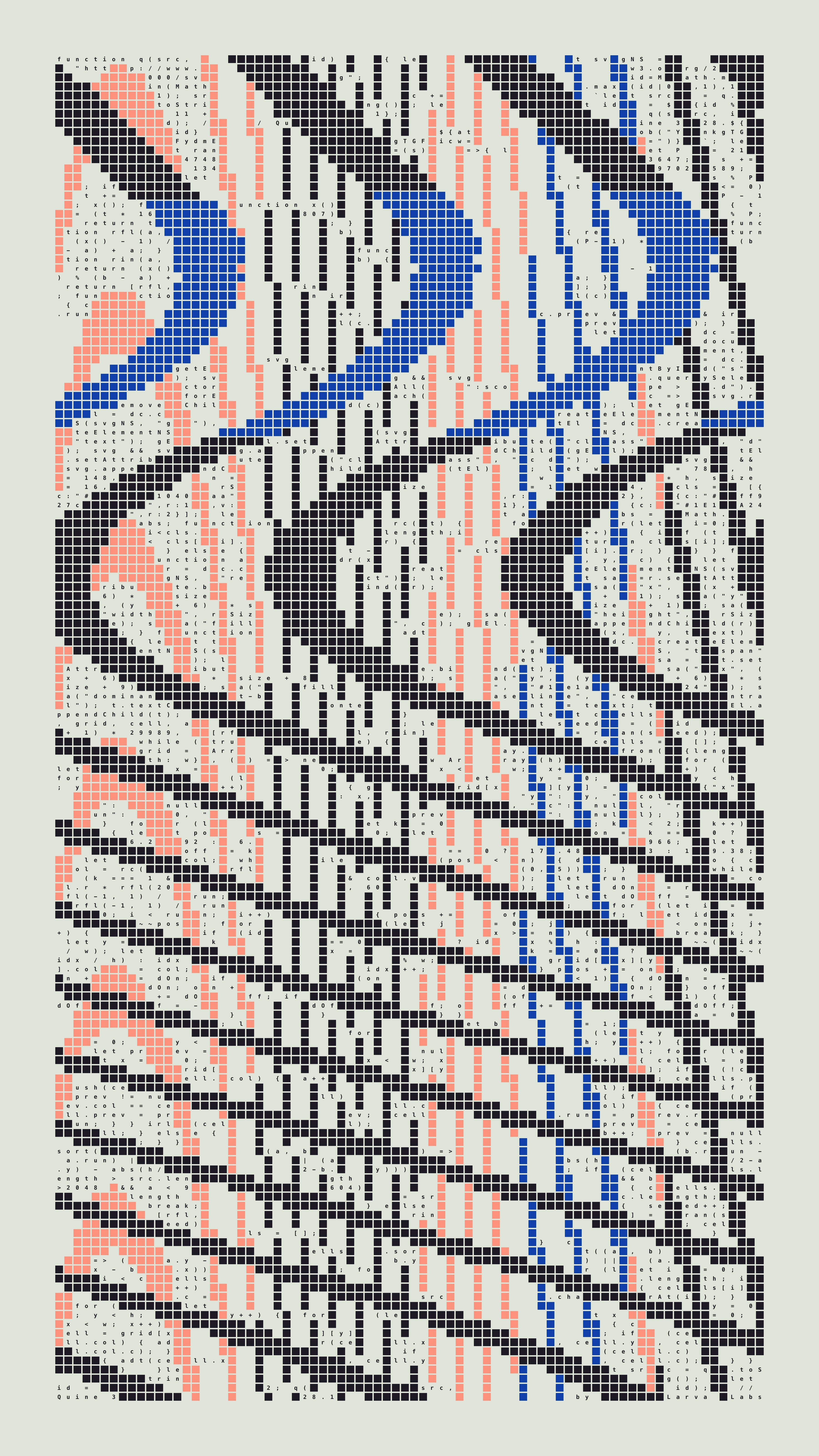 Quine #328 — Generation 1 (poster)