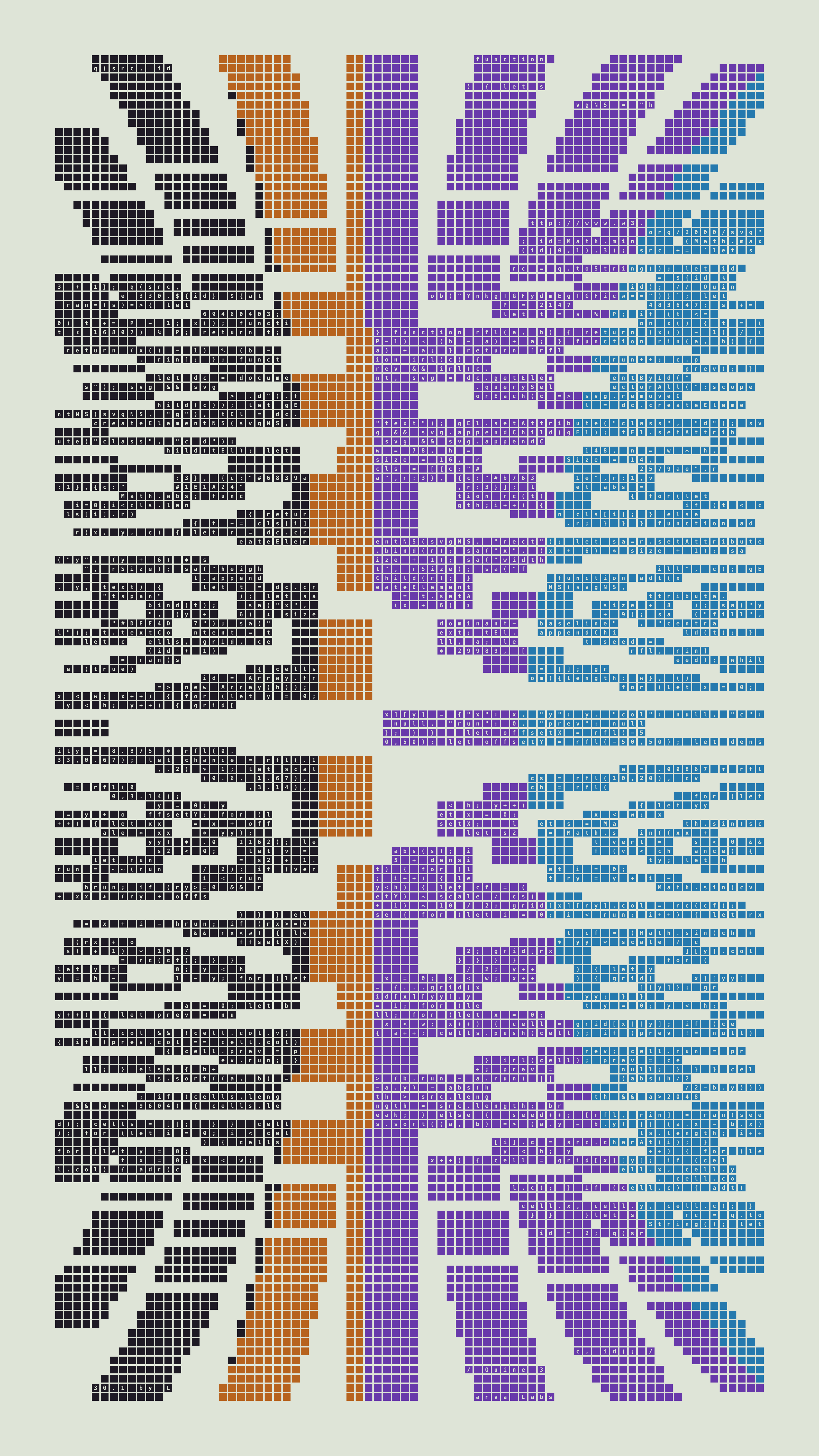 Quine #330 — Generation 1 (poster)
