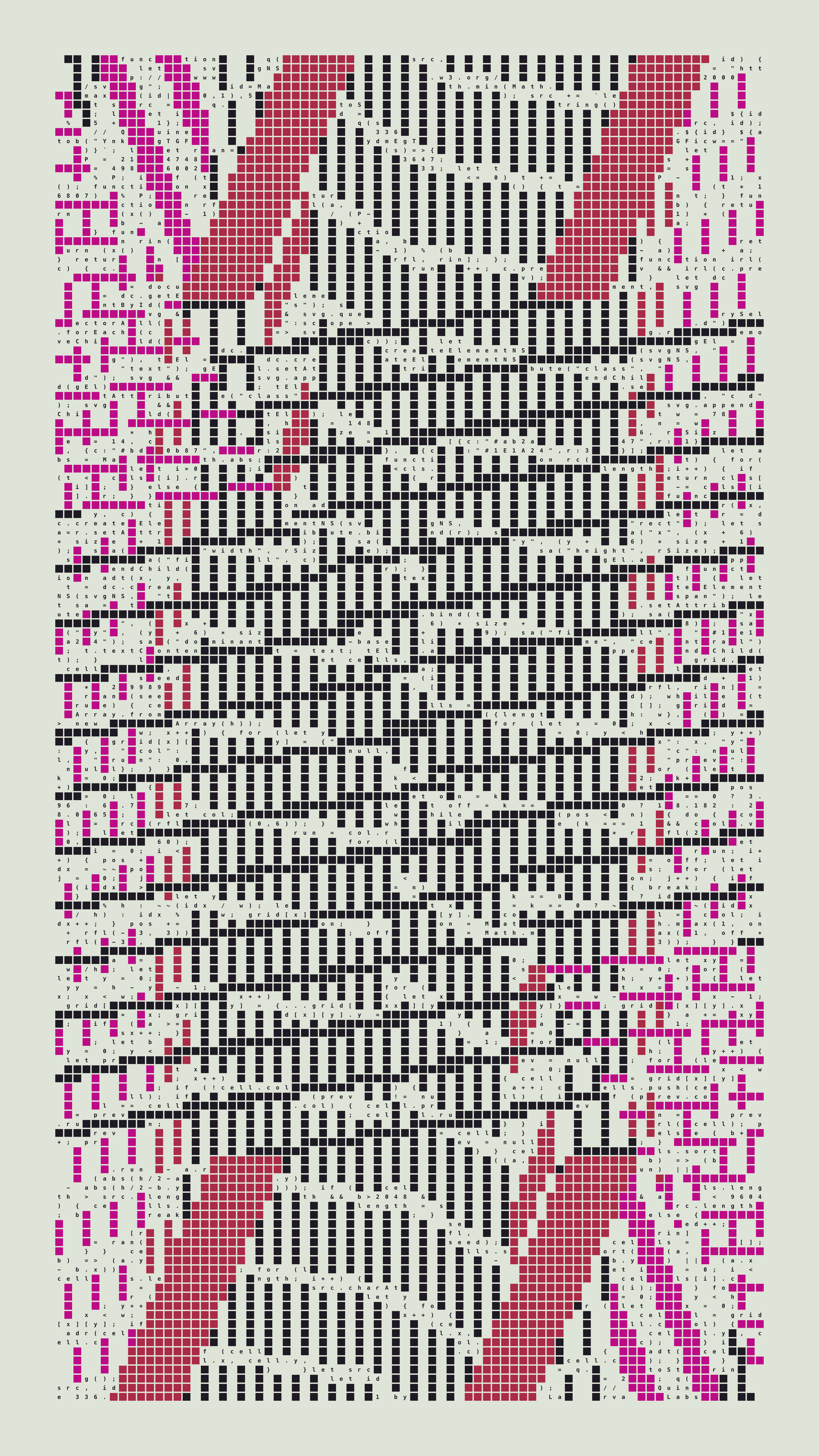 Quine #336 — Generation 1 (poster)