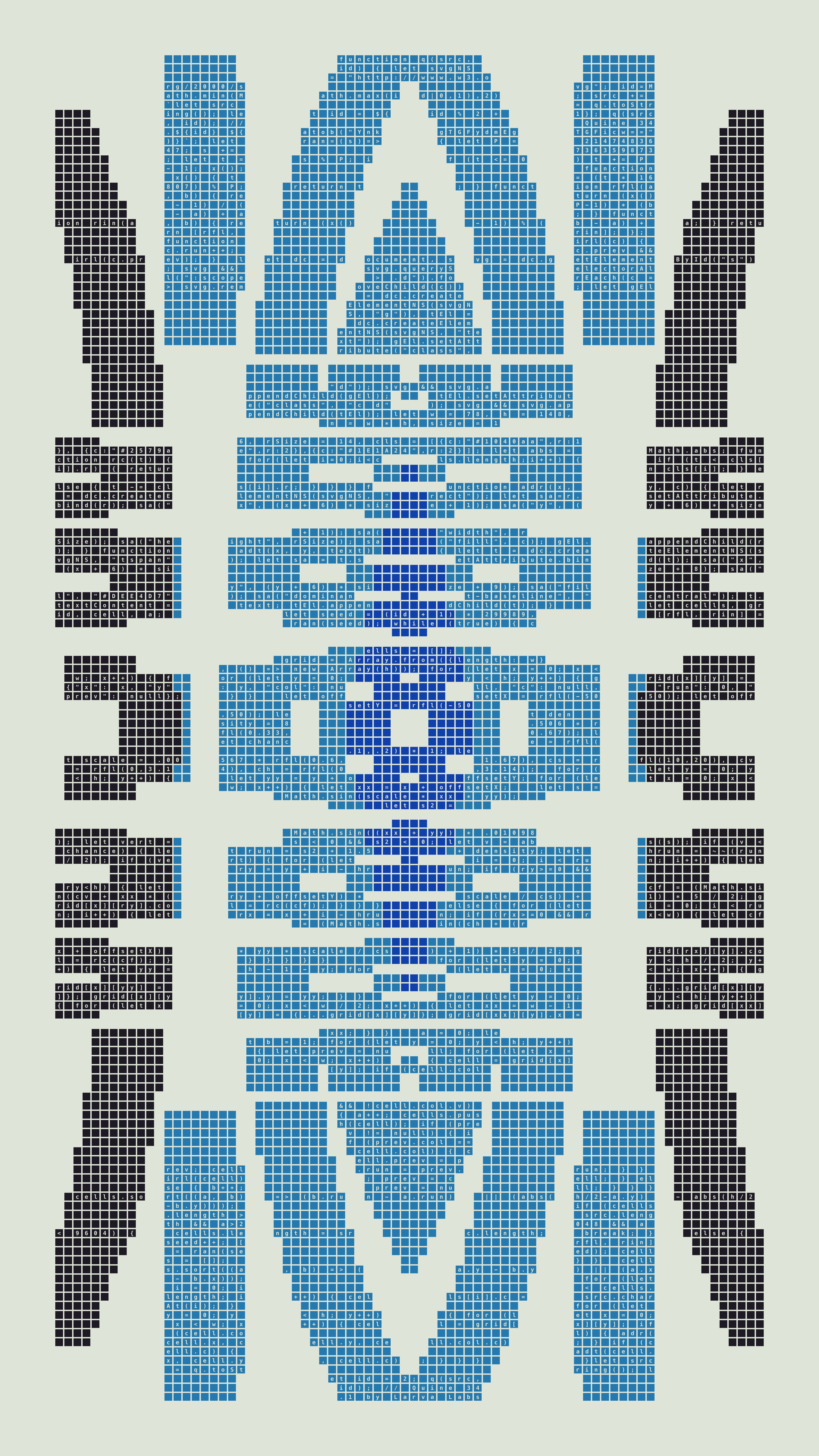 Quine #34 — Generation 1 (poster)