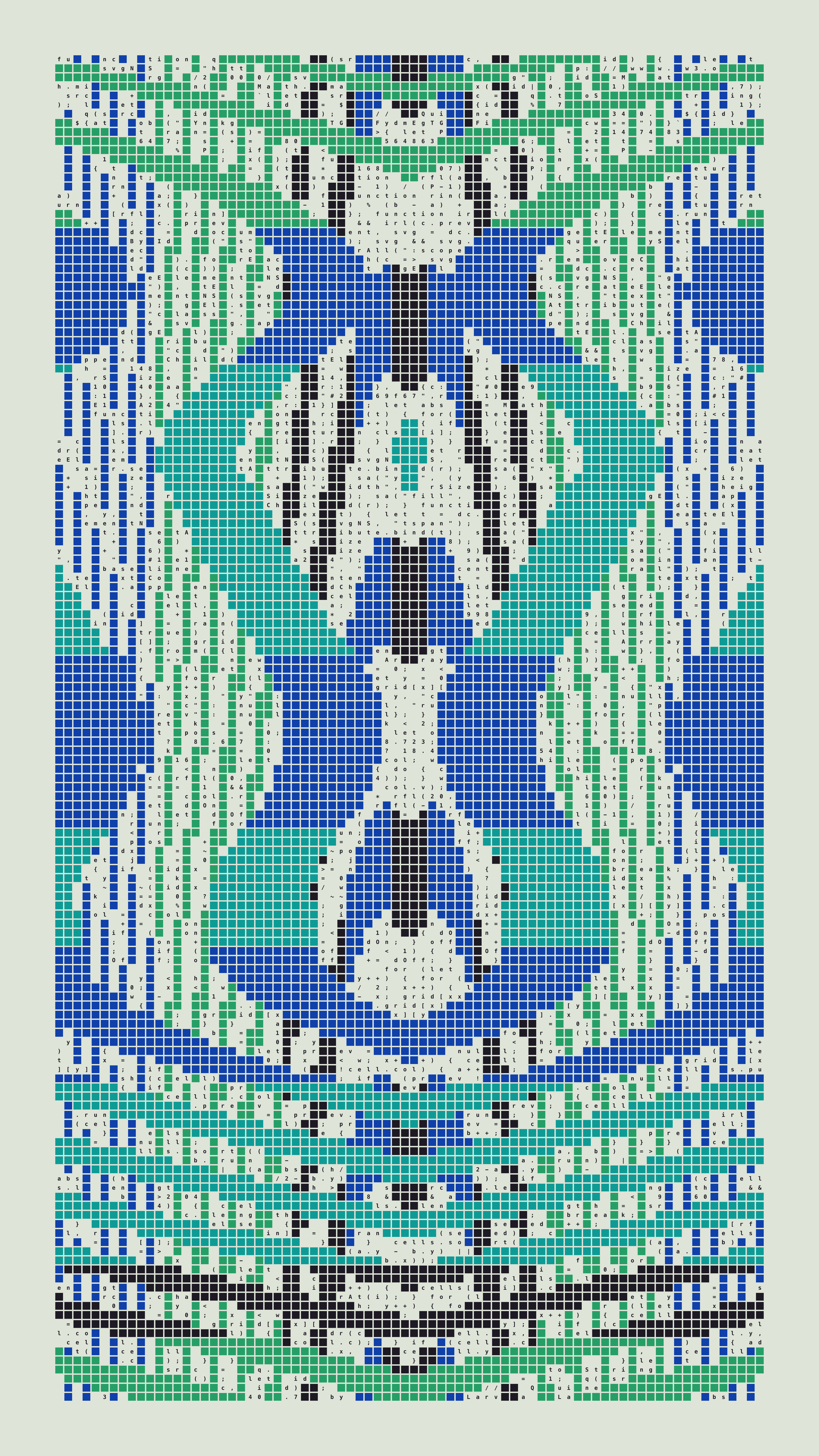 Quine #340 — Generation 7 (poster)