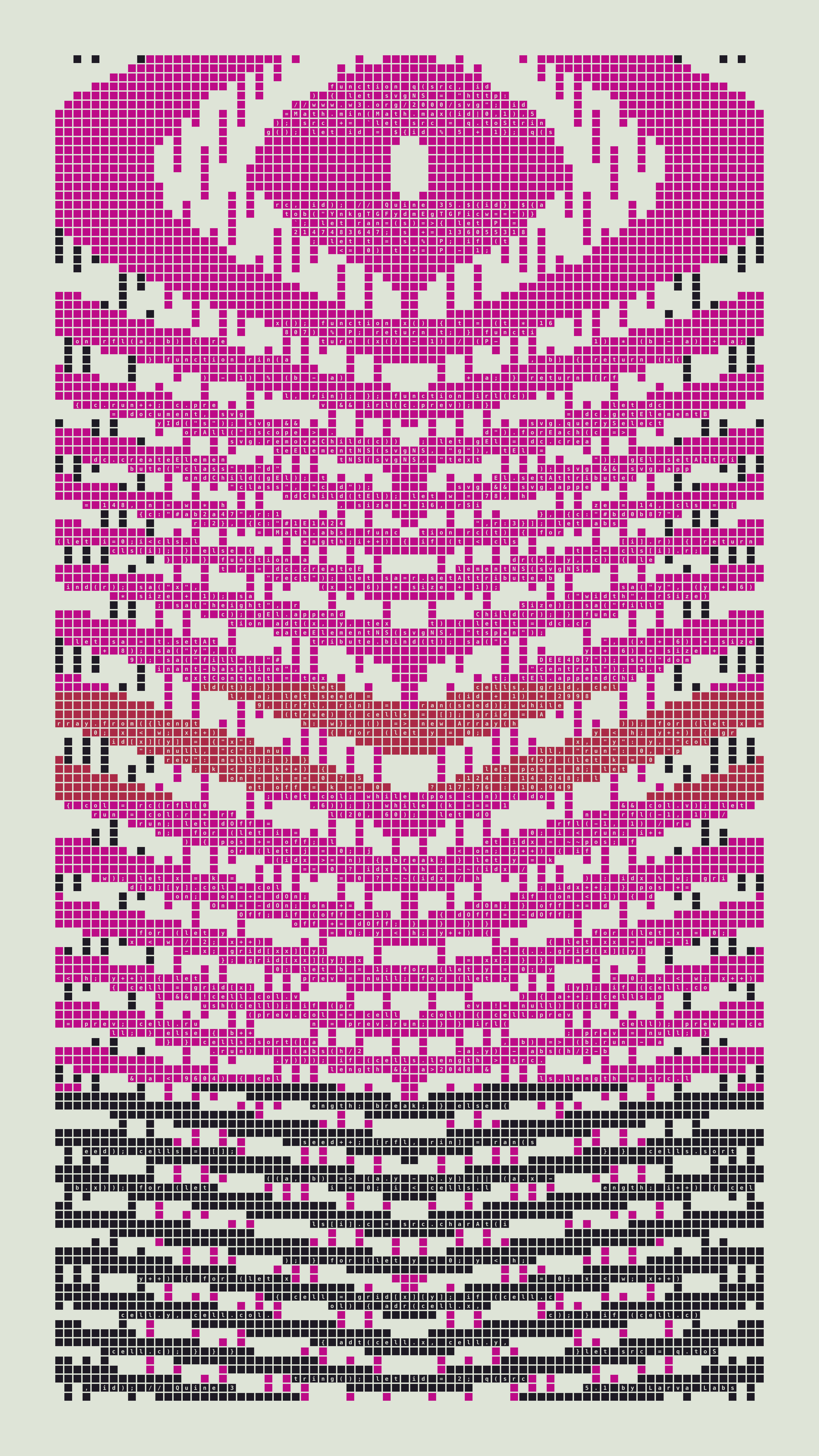Quine #35 — Generation 1 (poster)