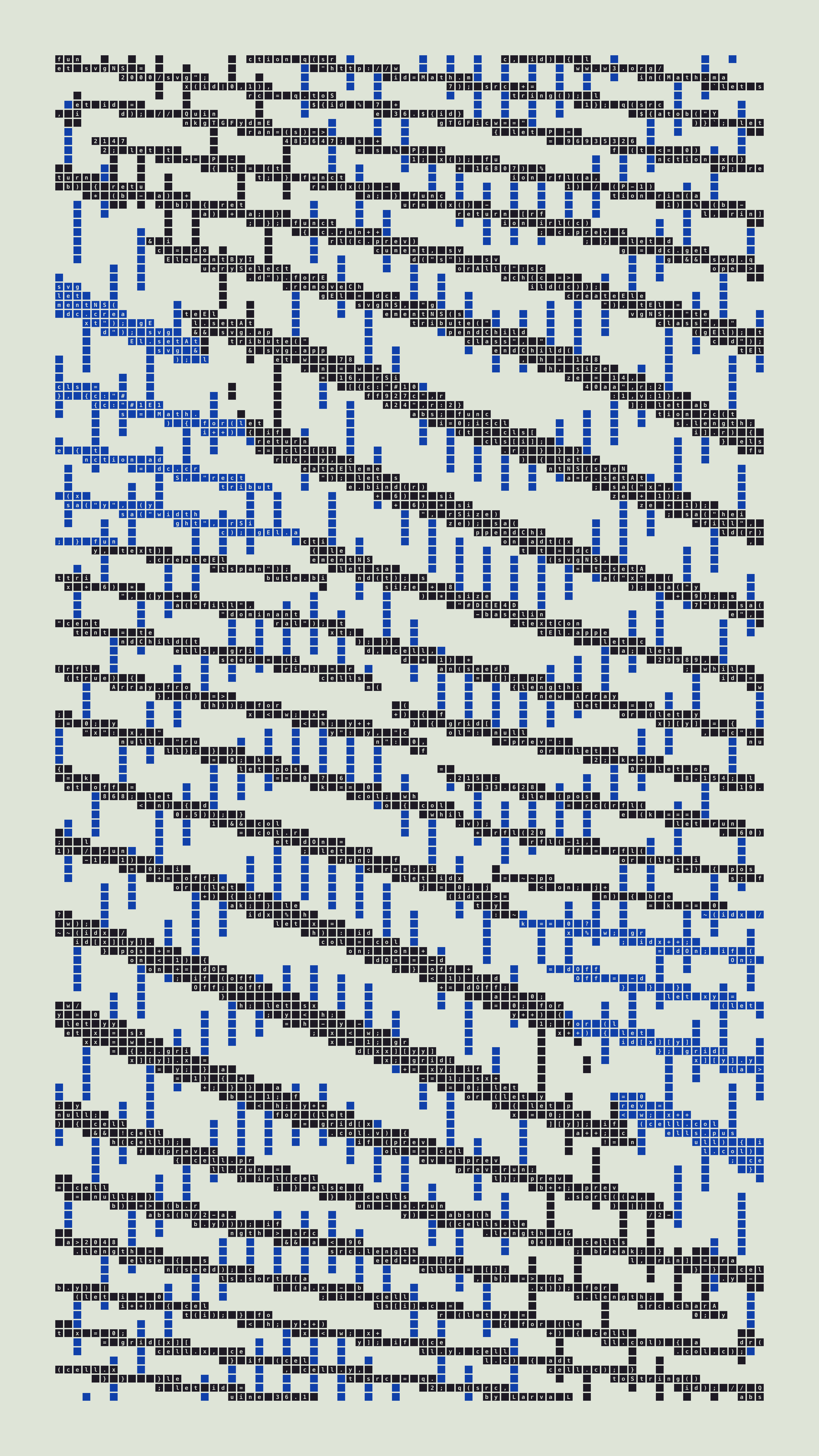 Quine #36 — Generation 1 (poster)