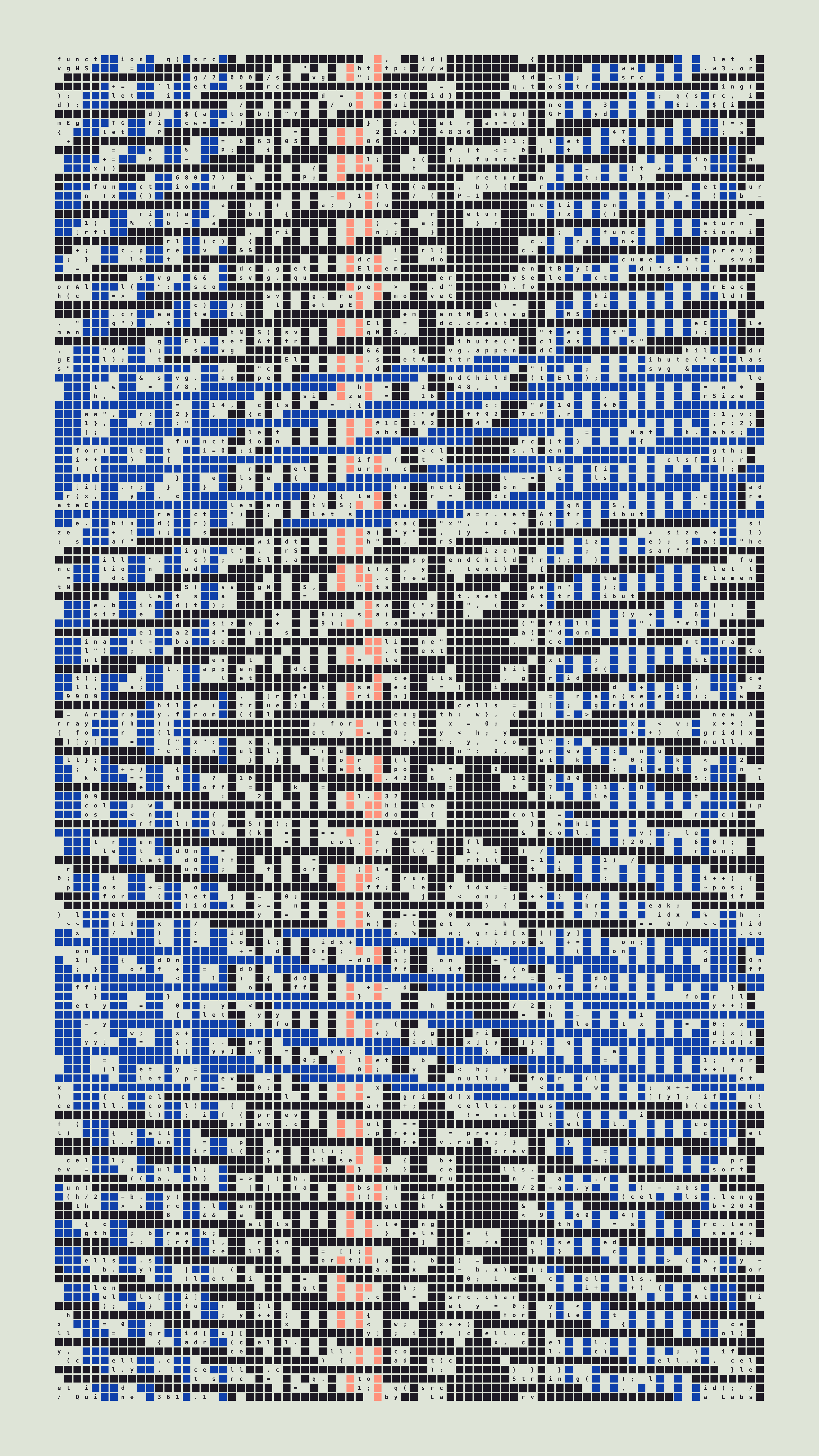 Quine #361 — Generation 1 (poster)