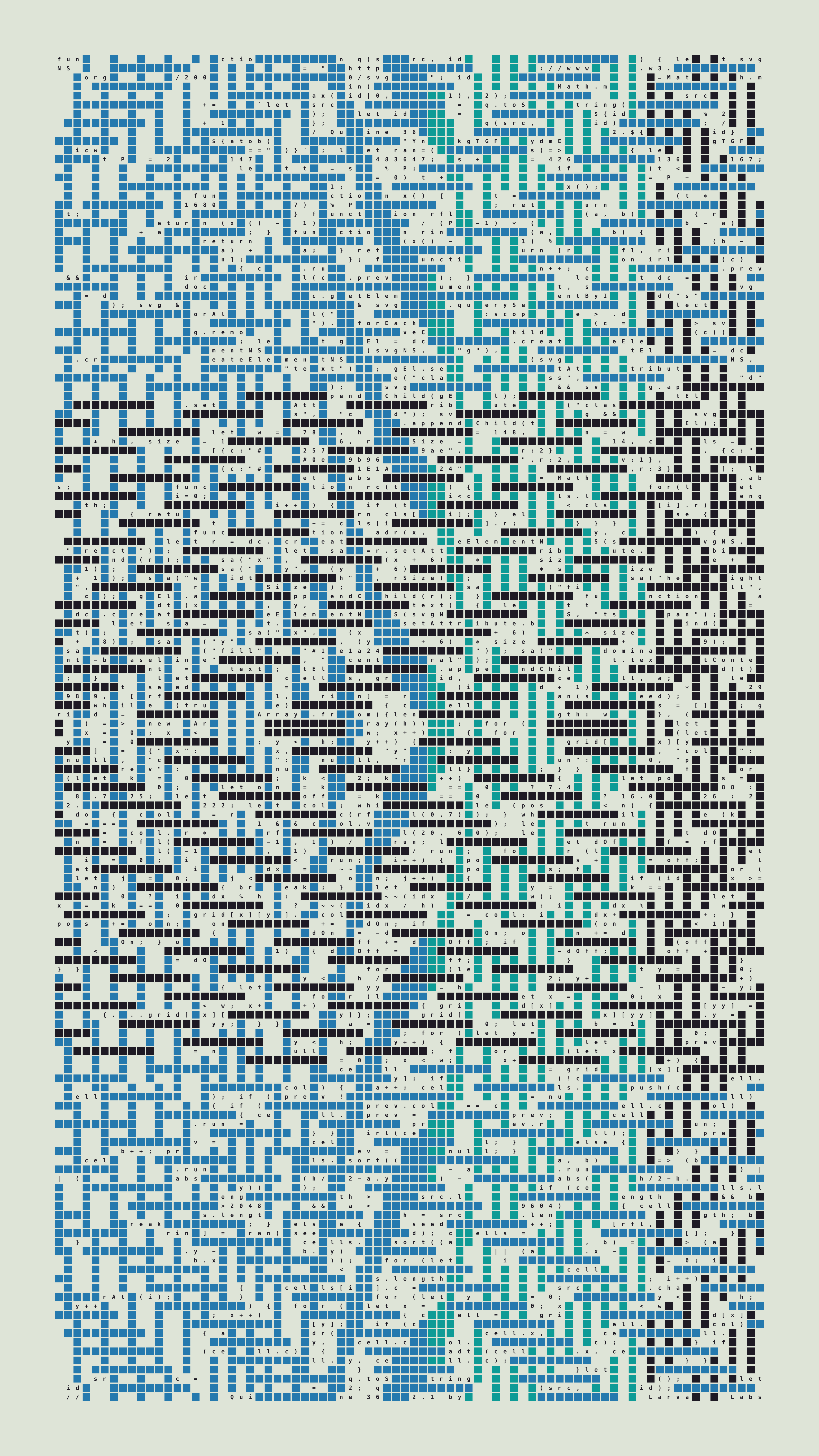 Quine #362 — Generation 1 (poster)