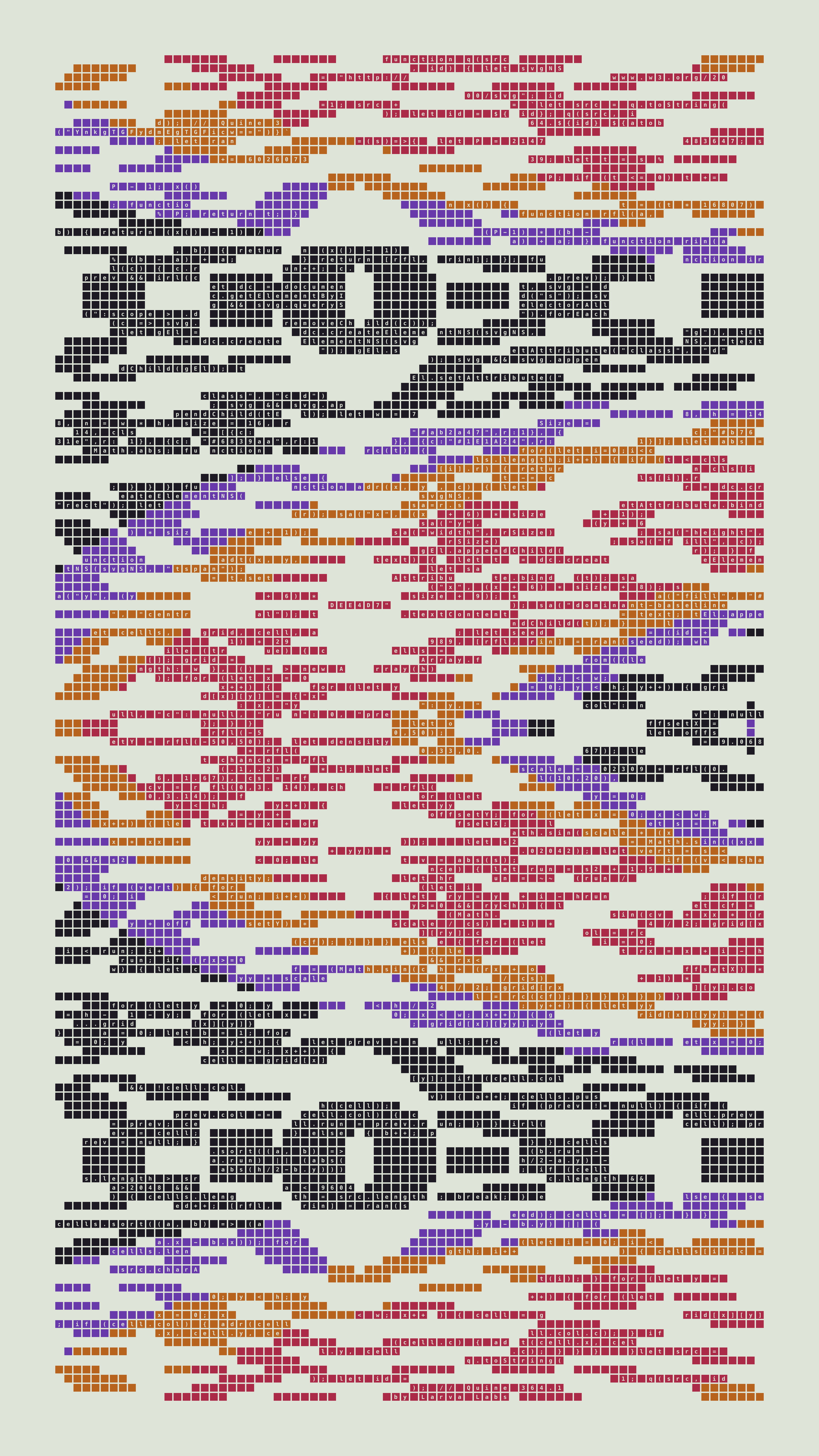 Quine #364 — Generation 1 (poster)