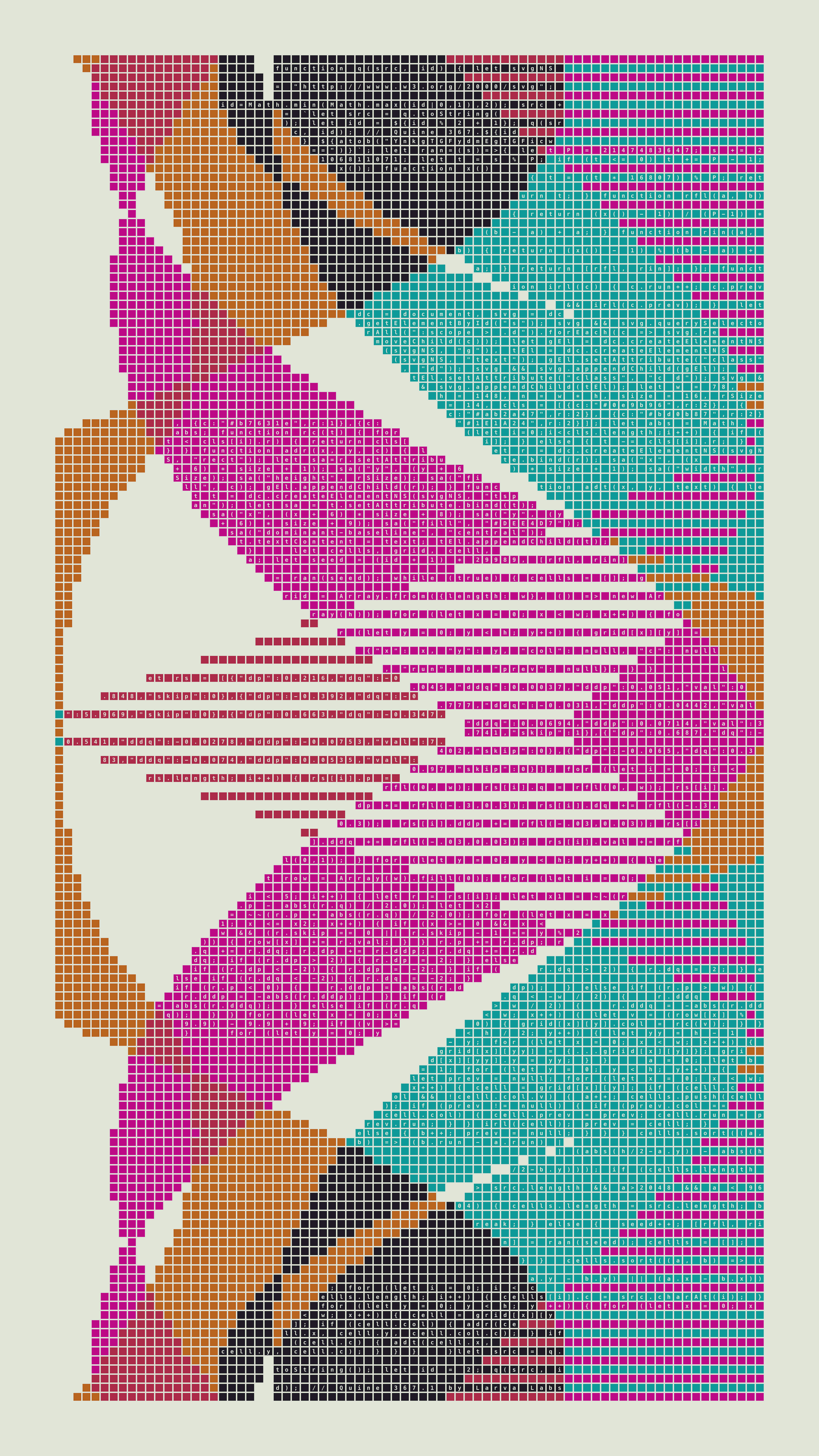 Quine #367 — Generation 1 (poster)