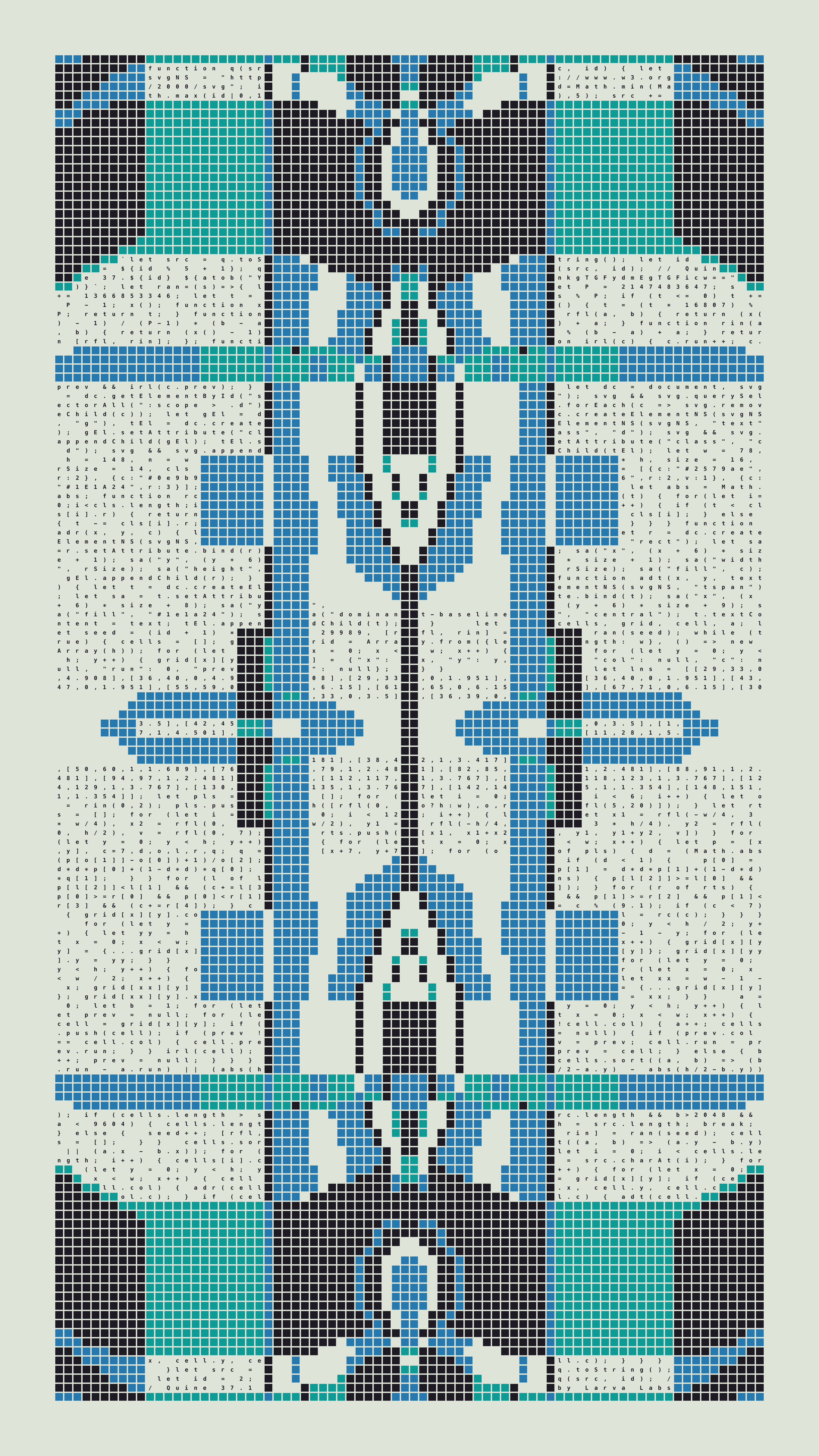 Quine #37 — Generation 1 (poster)