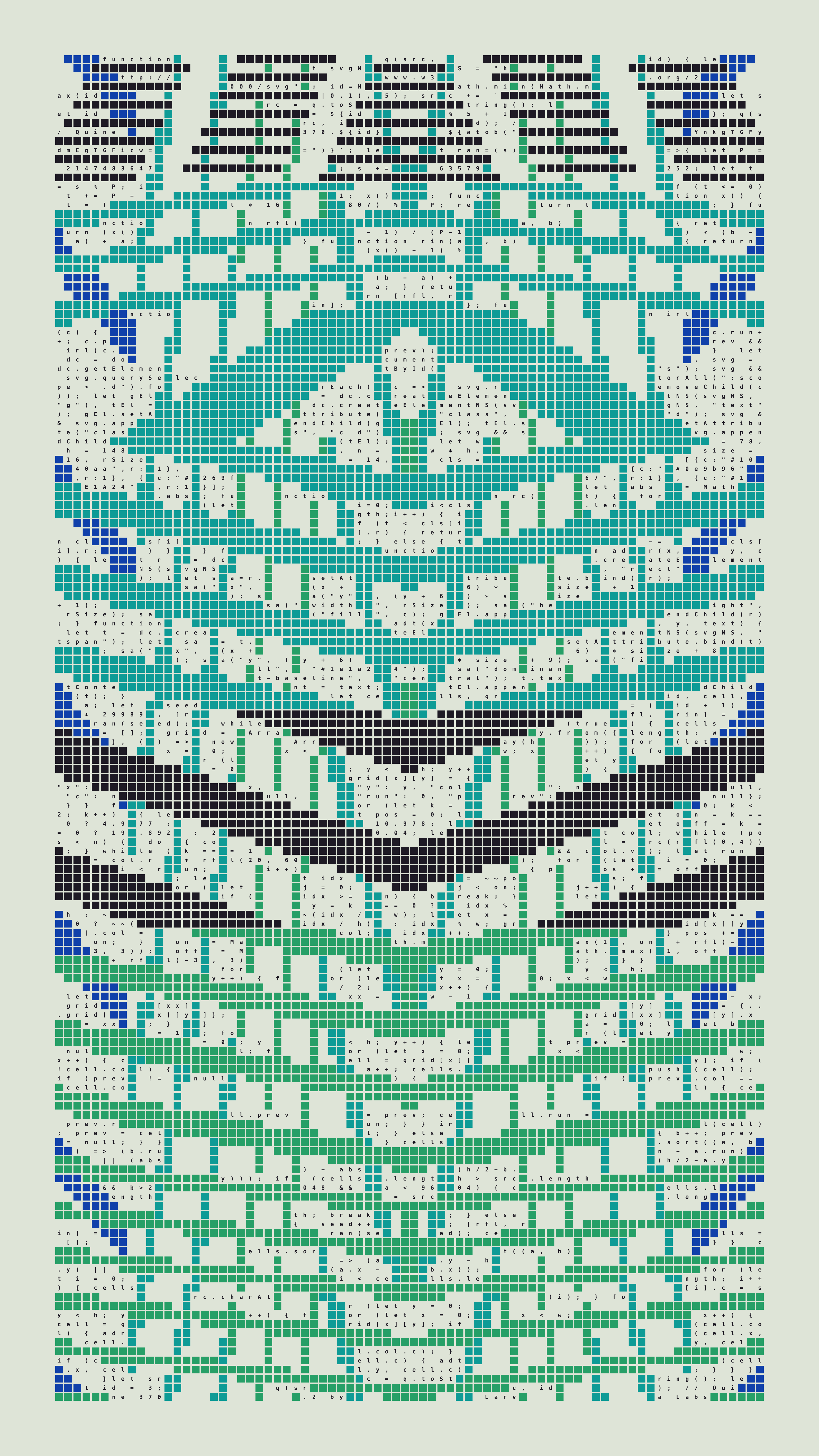 Quine #370 — Generation 2 (poster)