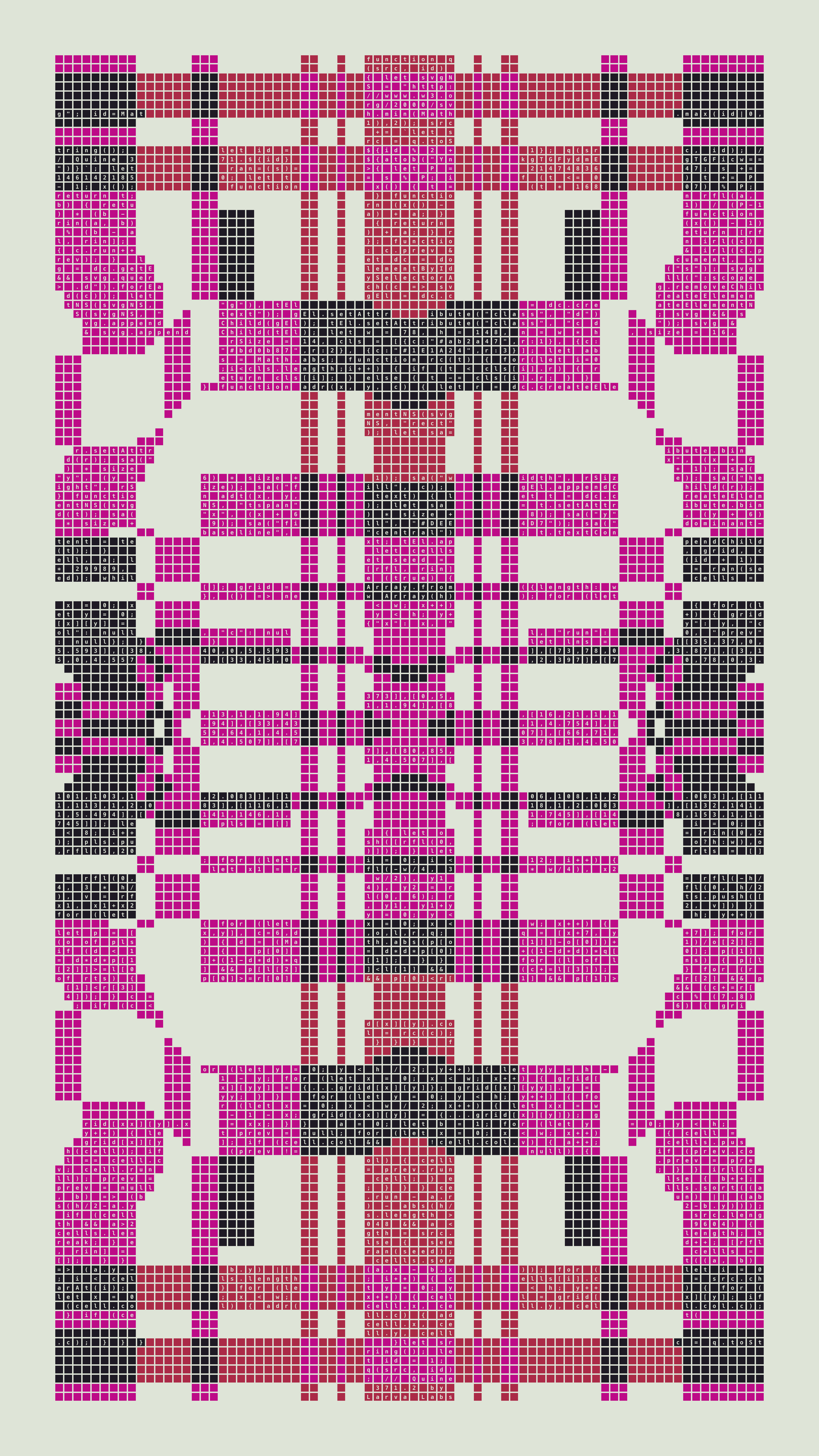 Quine #371 — Generation 2 (poster)