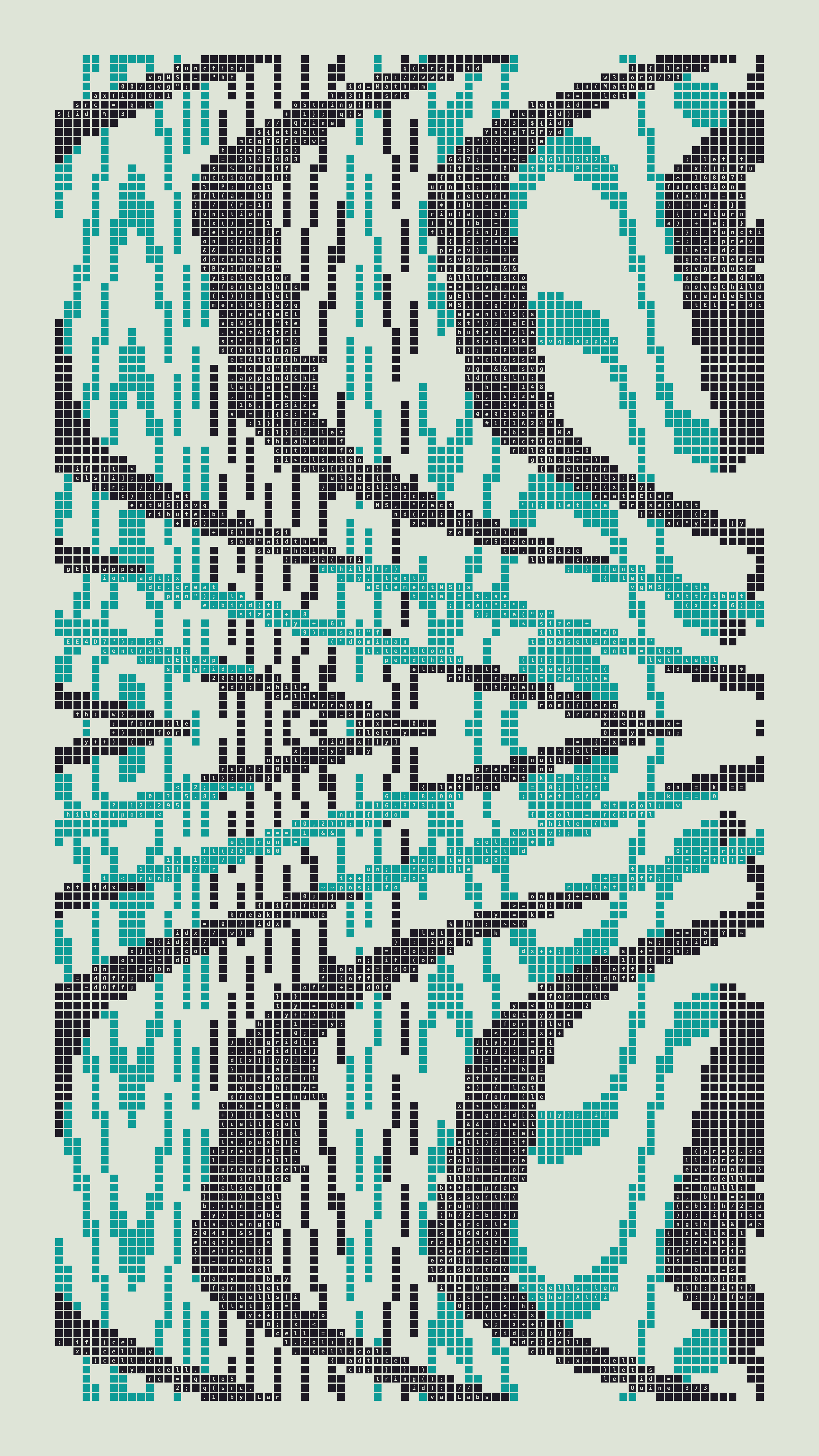 Quine #373 — Generation 1 (poster)